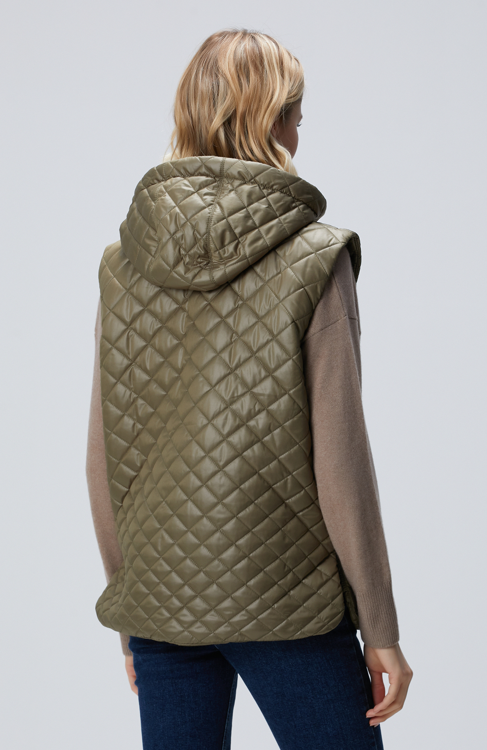 Haki Kapitoneli Casual Yelek