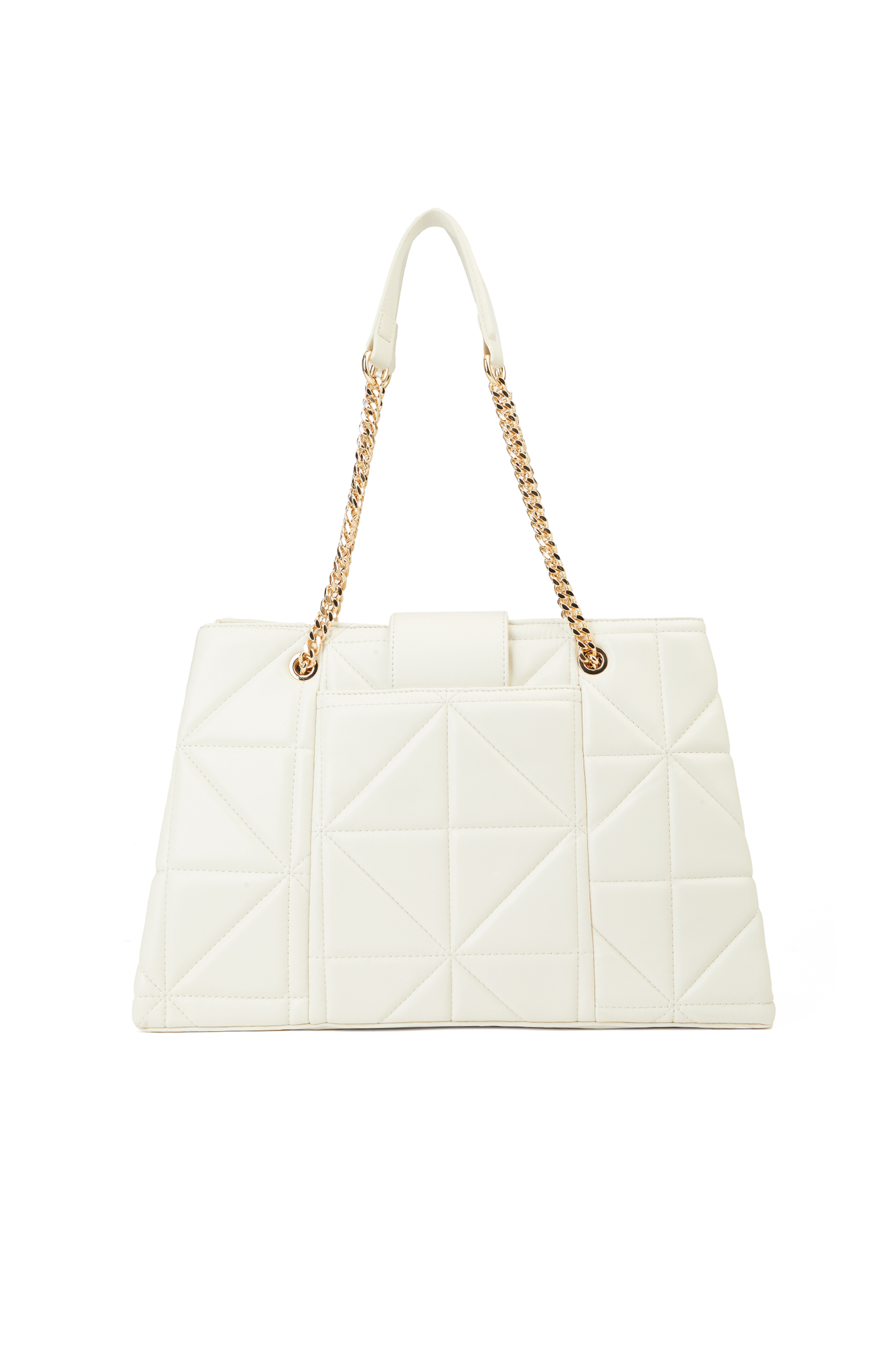 Kırık Beyaz Kapitoneli Kadın Çanta