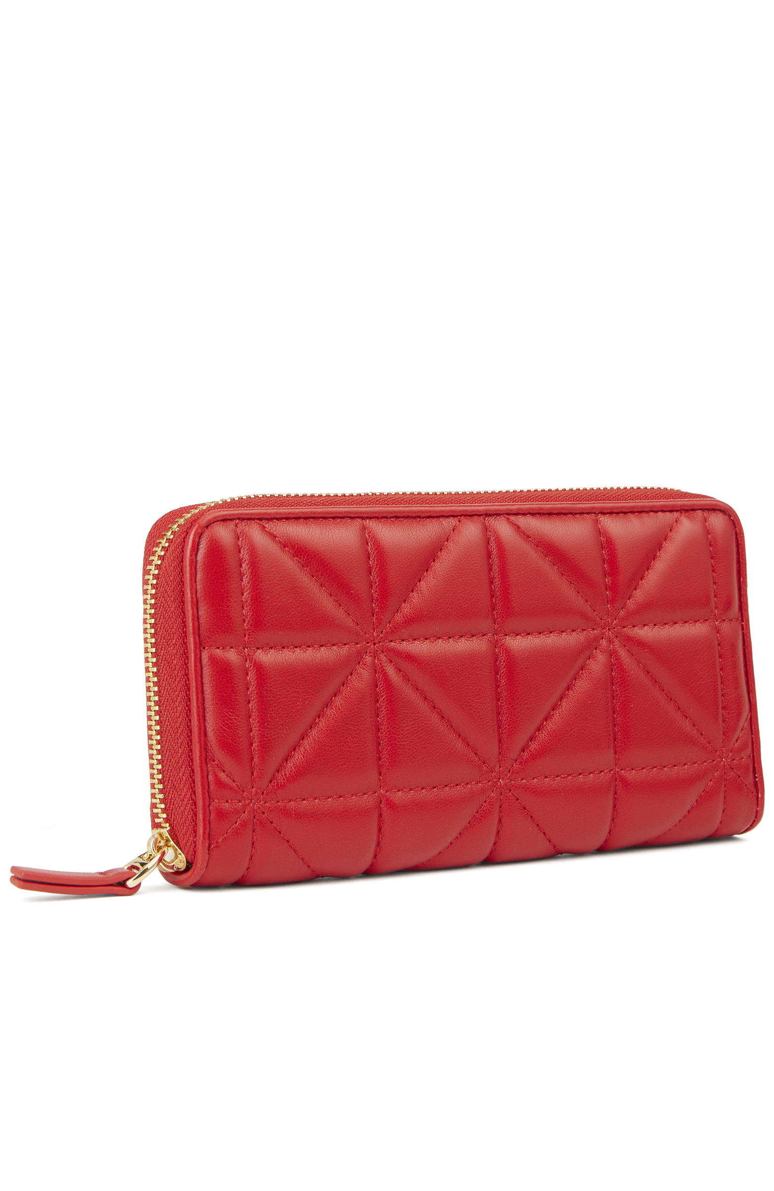 Kırmızı Kapitoneli Kadın Cüzdan