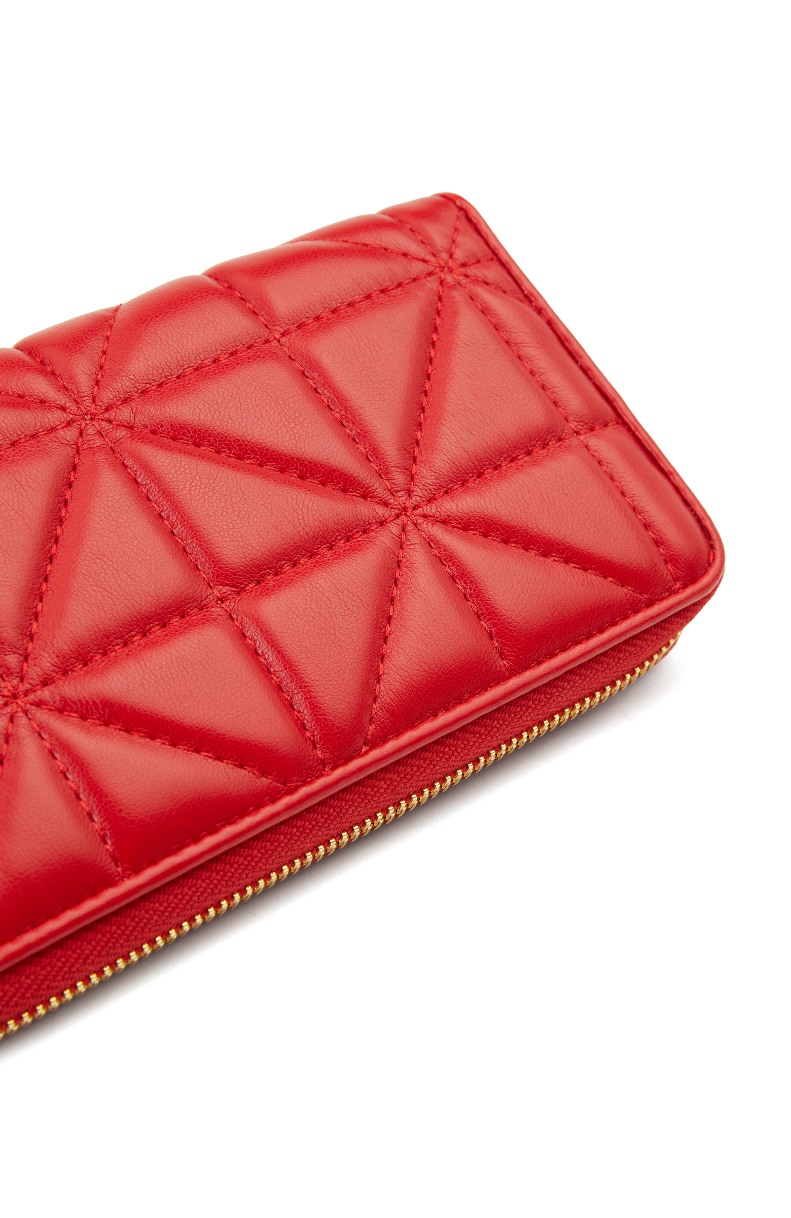 Kırmızı Kapitoneli Kadın Cüzdan