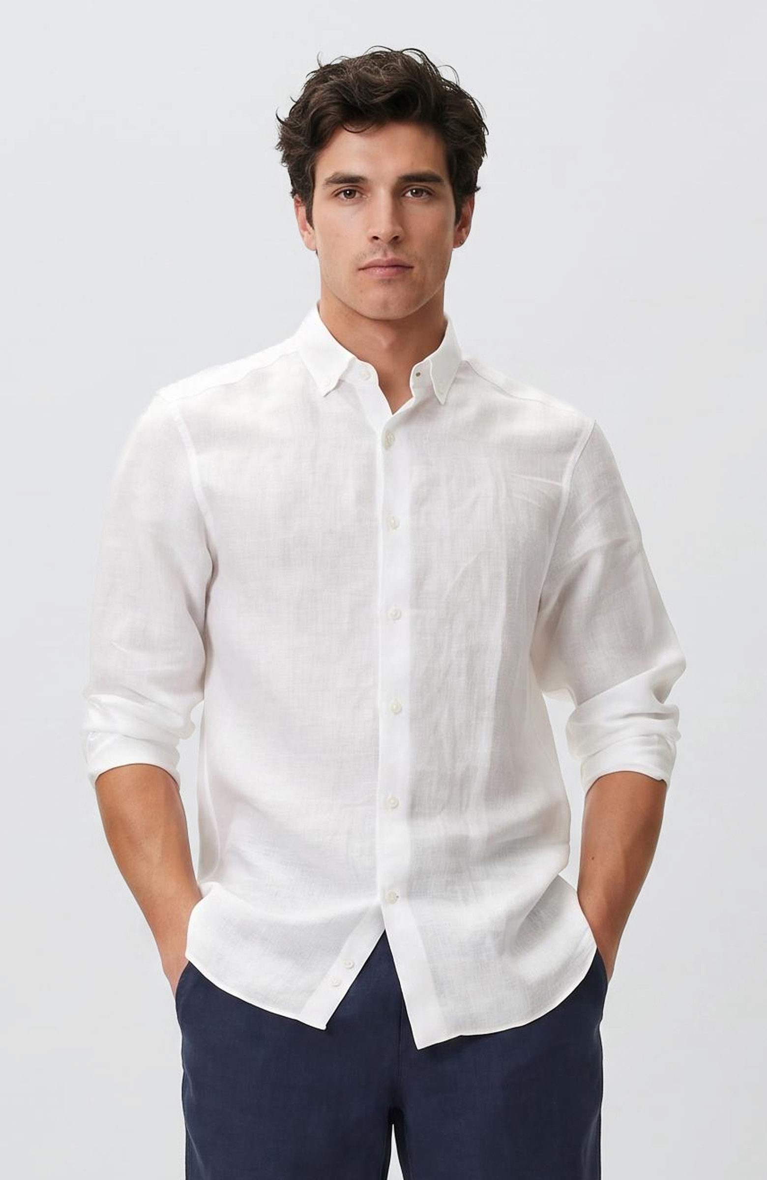 White Linen Shirt