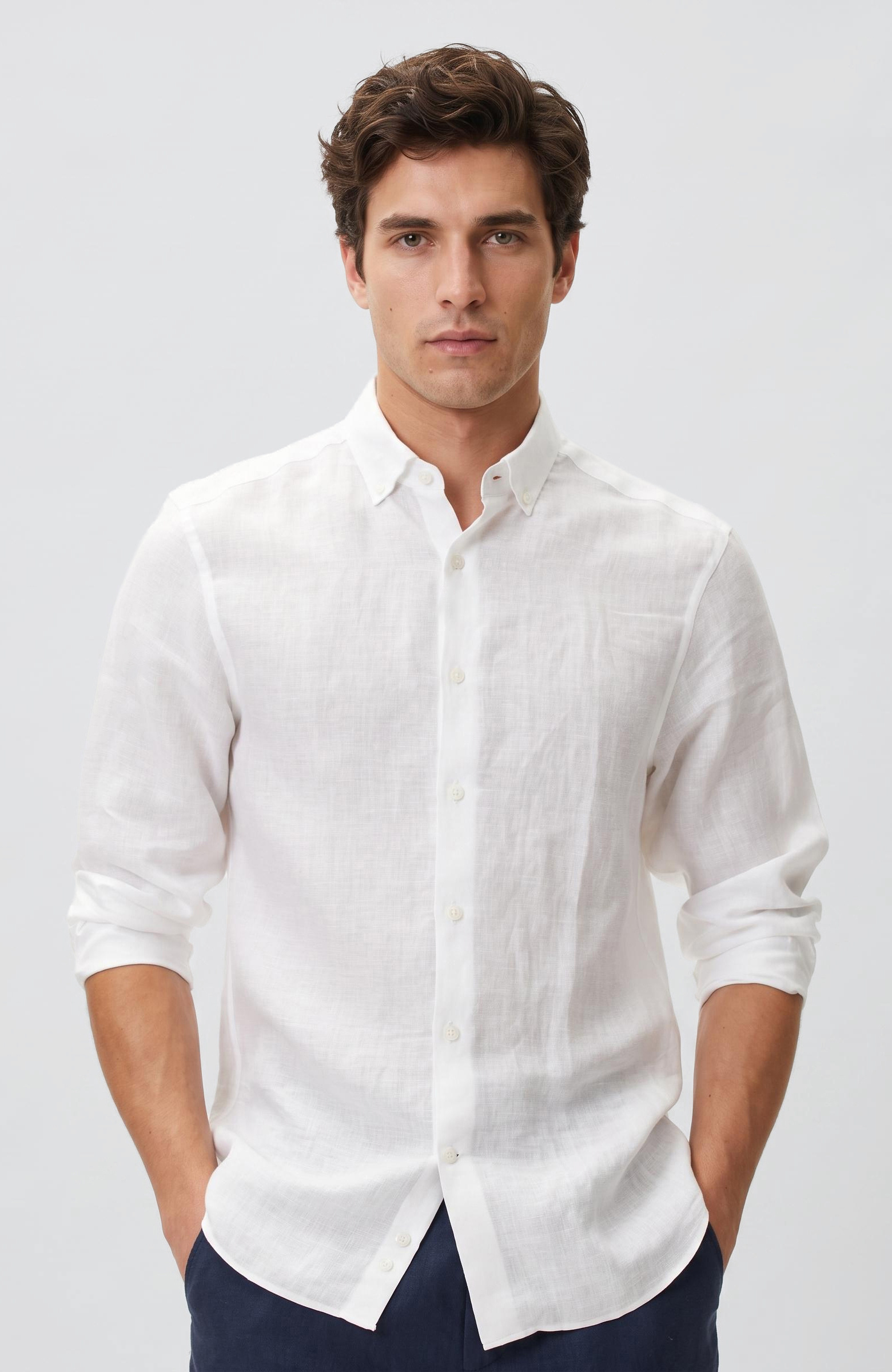 White Linen Shirt