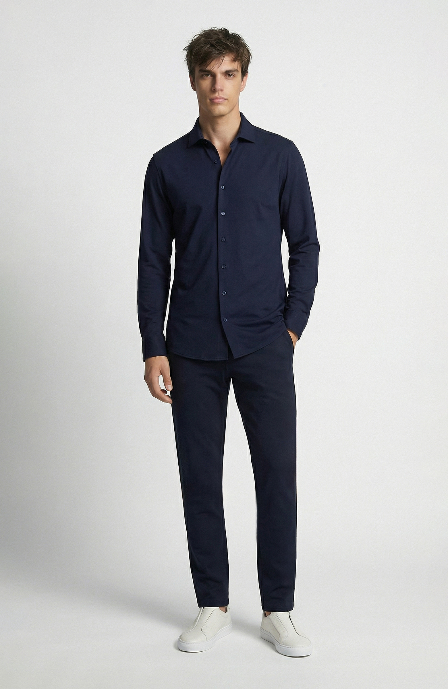 N-Tech Lacivert Gömlek