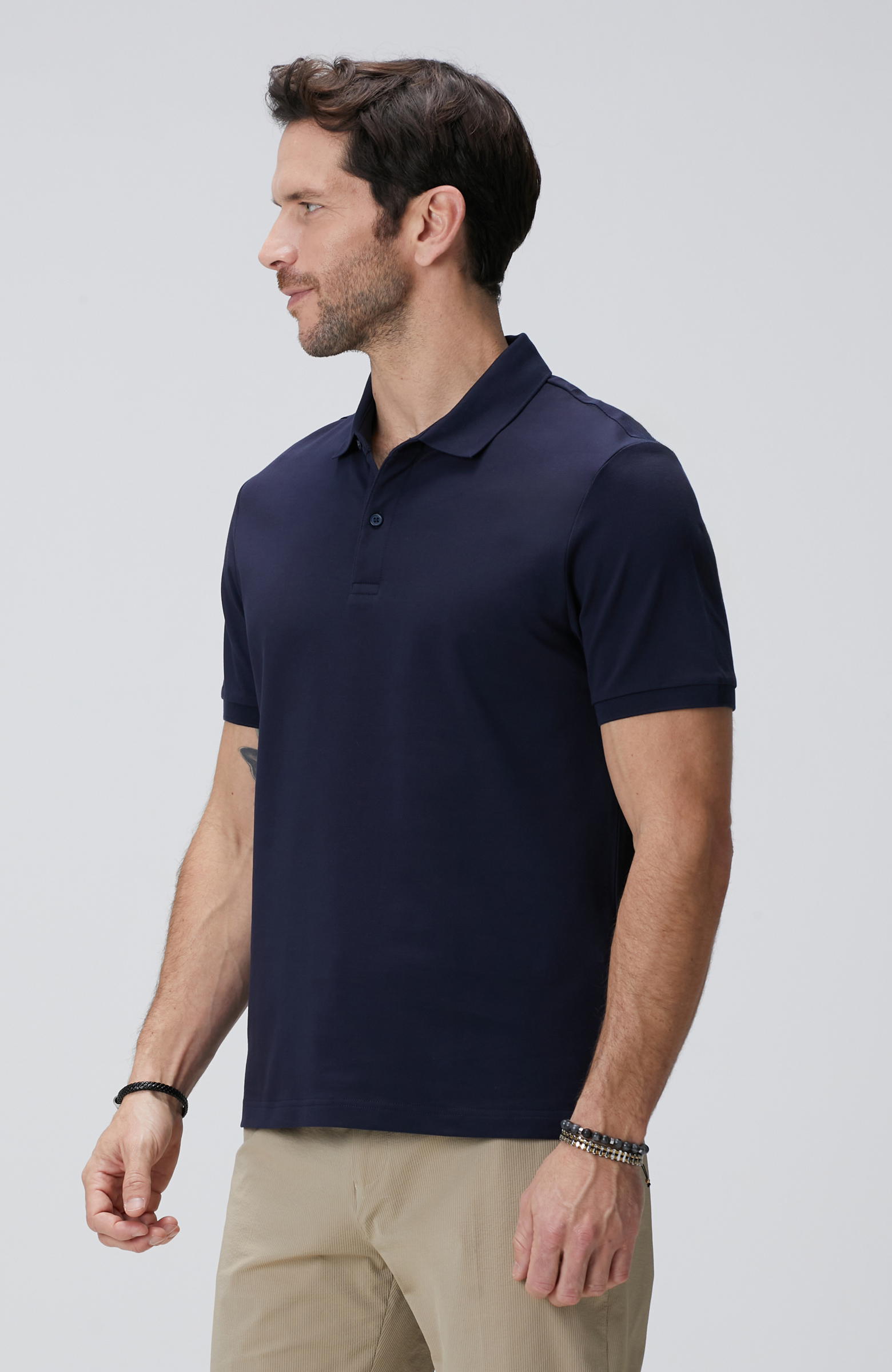 N-Tech Lacivert Polo Yaka T-shirt