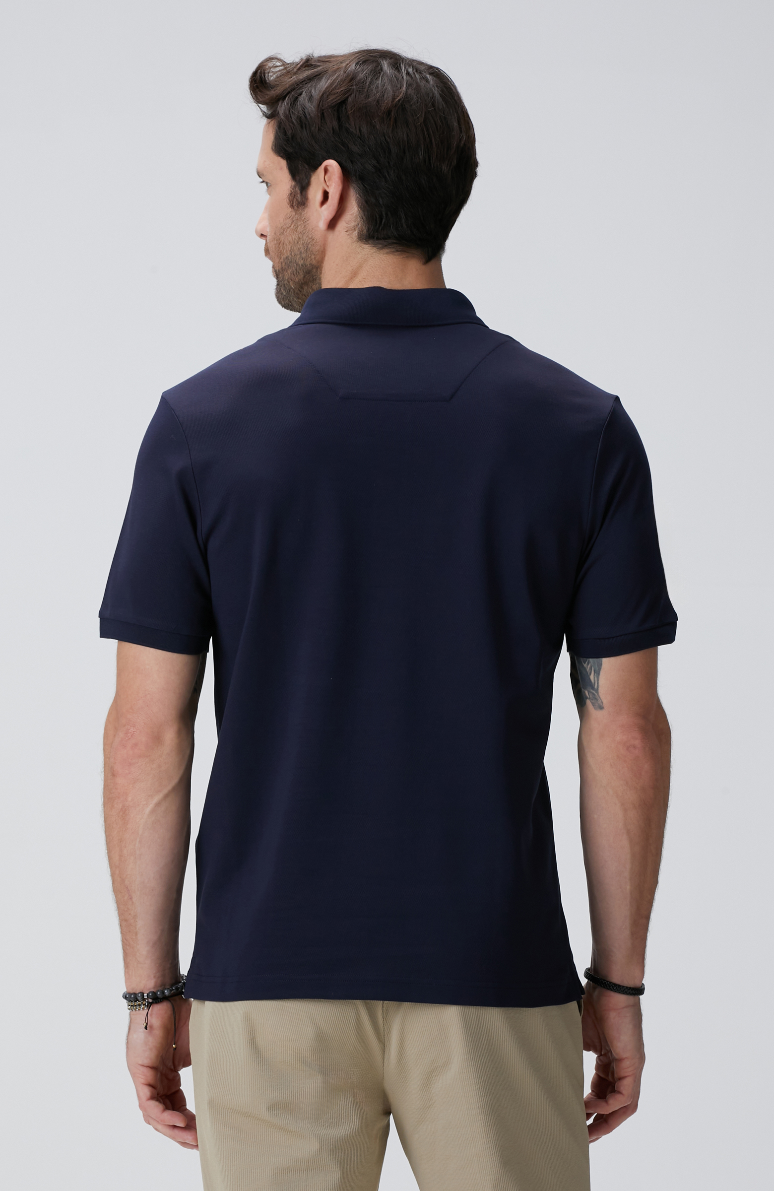N-Tech Lacivert Polo Yaka T-shirt