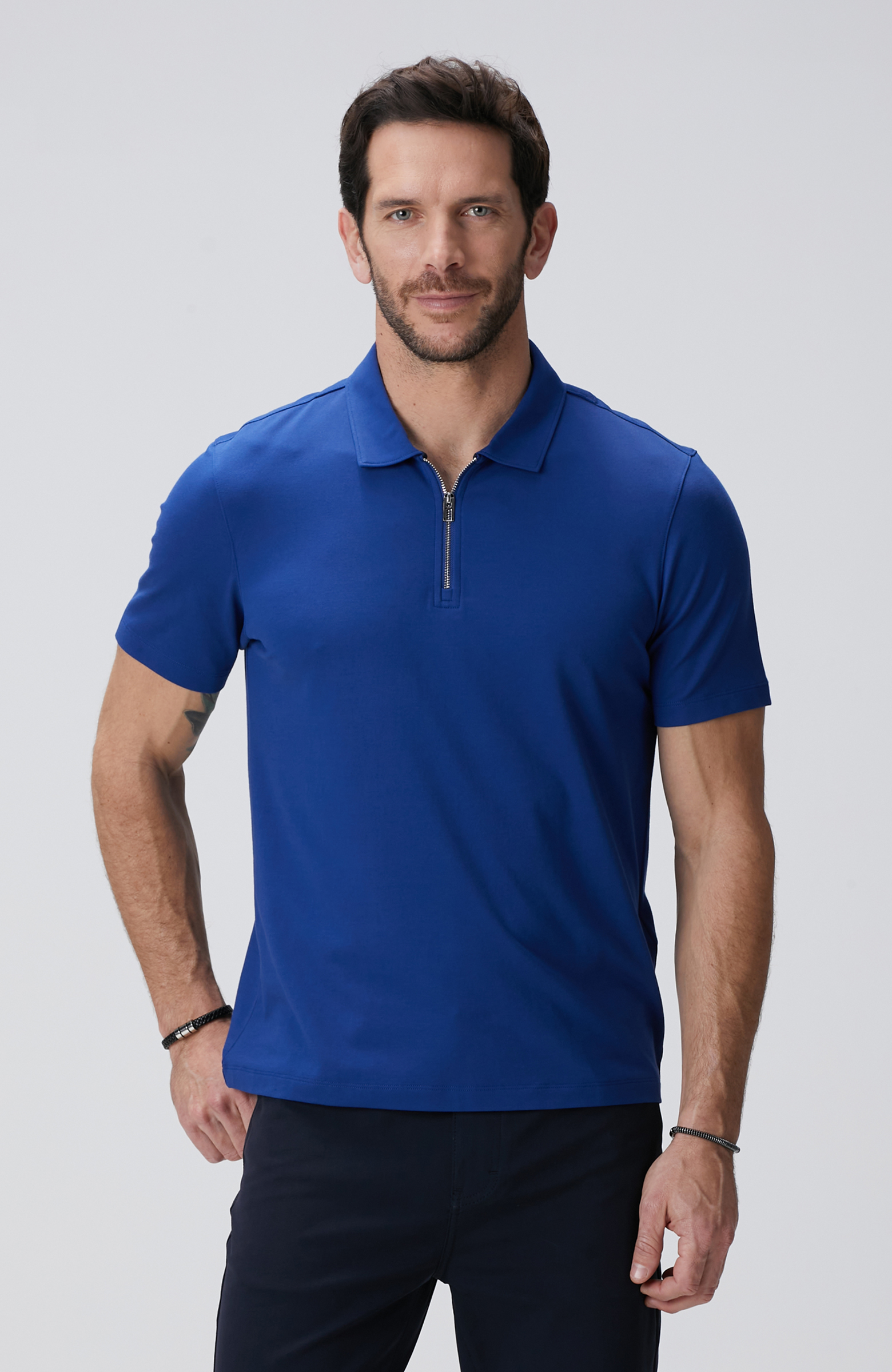 N-Tech Saks Polo Yaka Merserize T-shirt