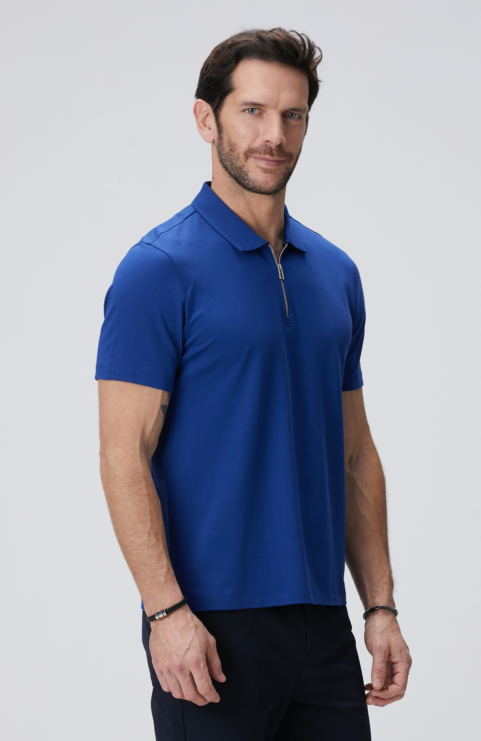 N-Tech Saks Polo Yaka Merserize T-shirt