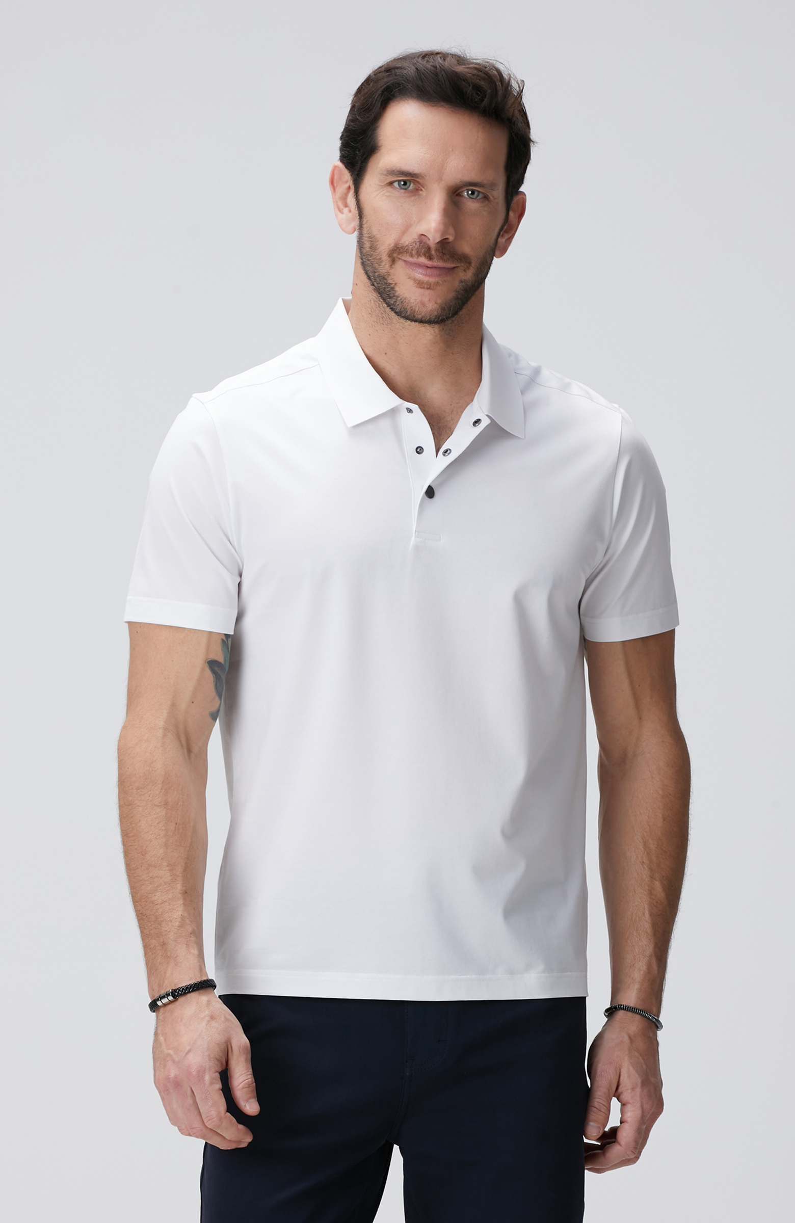 N-Tech Beyaz Polo Yaka T-shirt