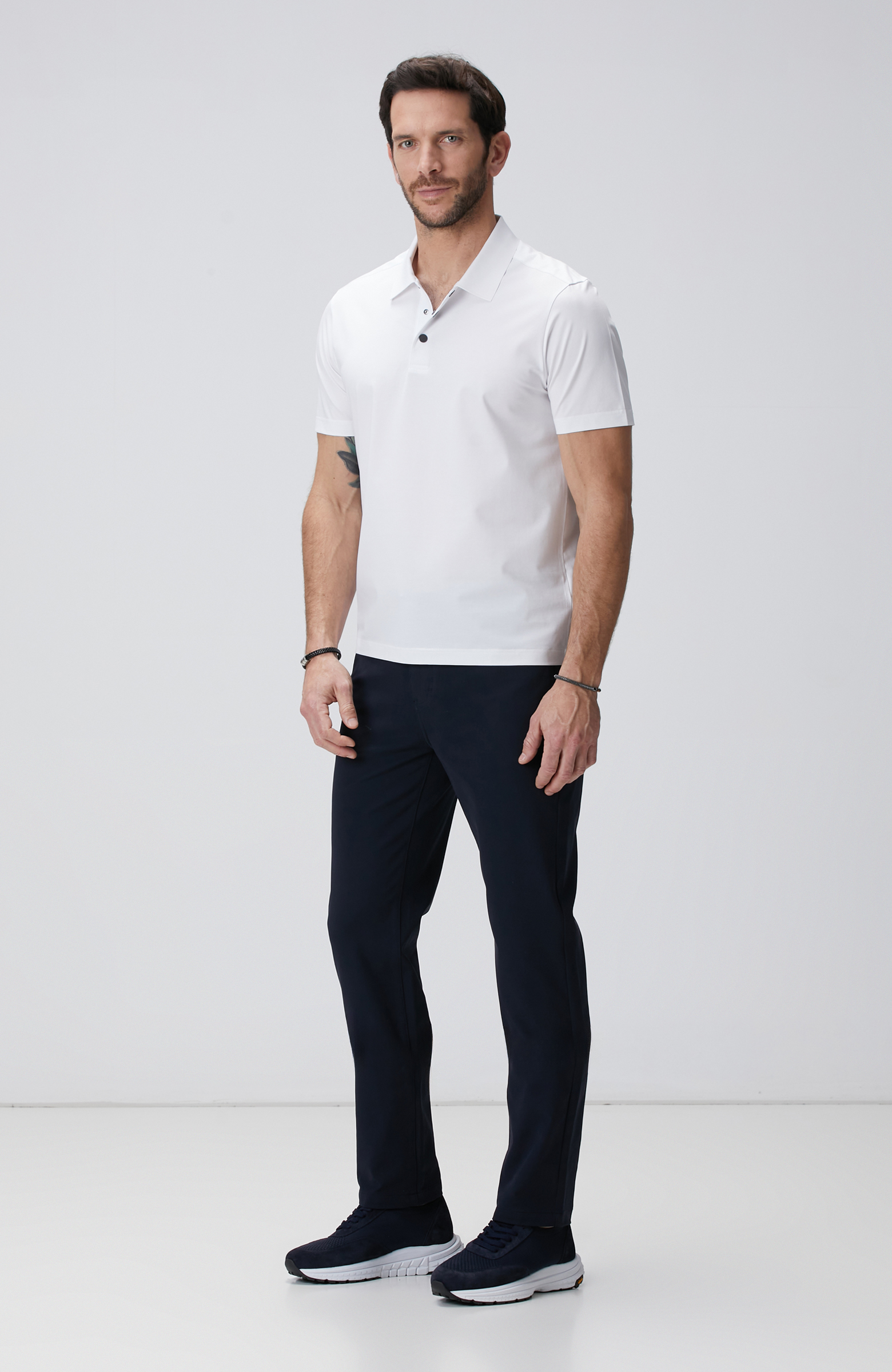 N-Tech Beyaz Polo Yaka T-shirt