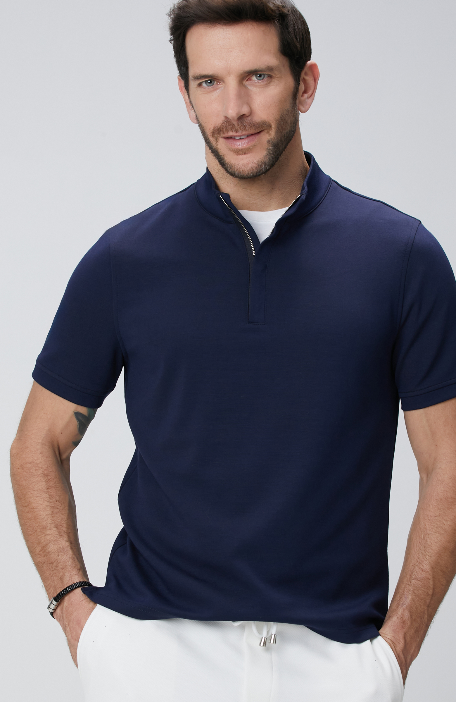 Lacivert Kısa Kollu Sweatshirt