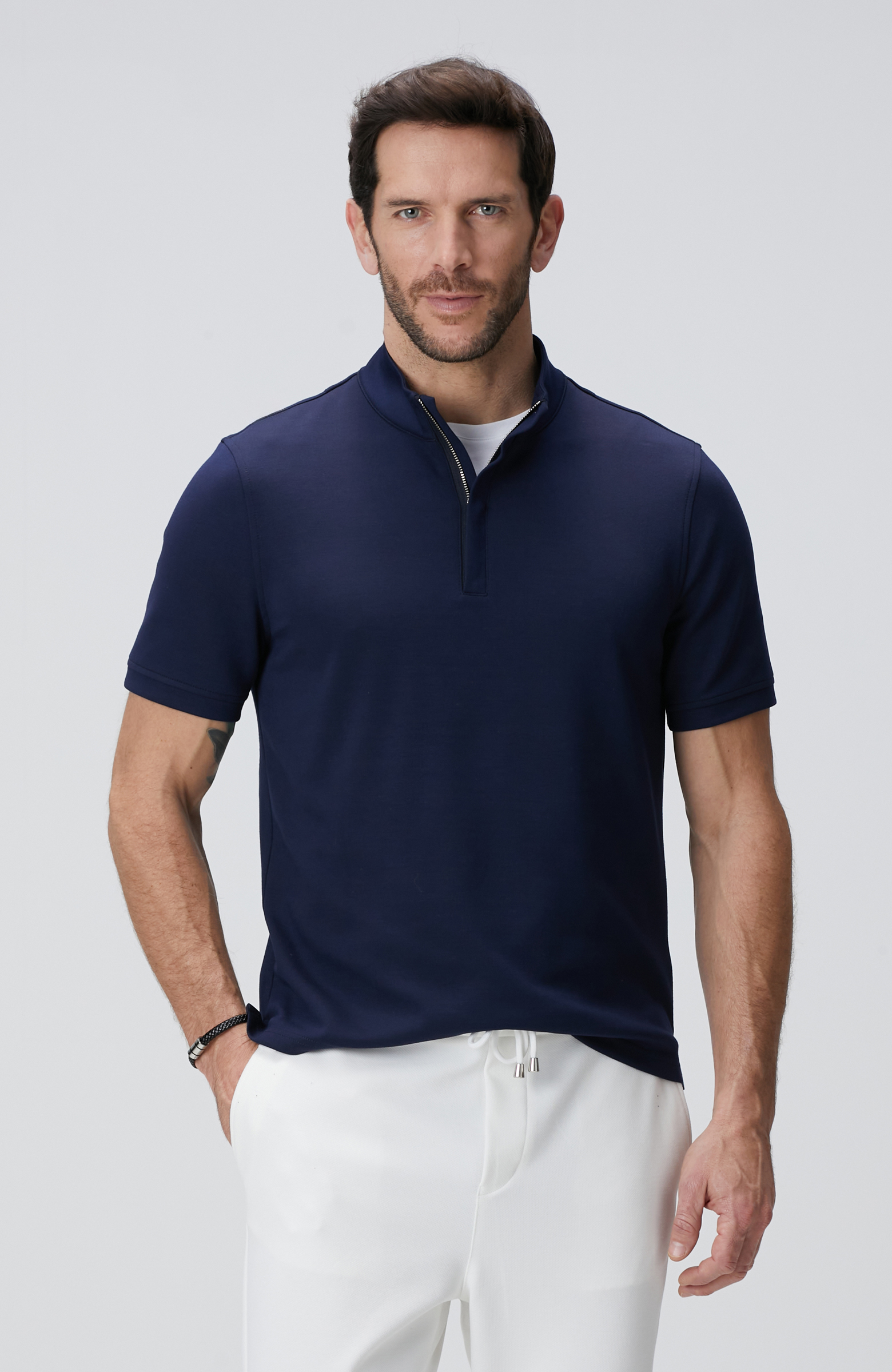 Lacivert Kısa Kollu Sweatshirt