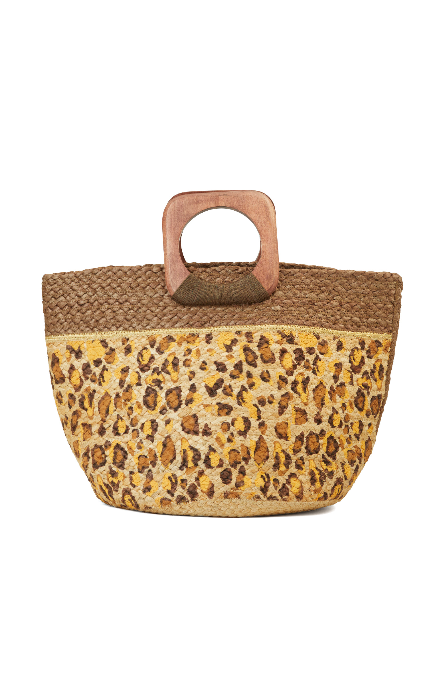 Kahverengi Leopar Desenli Kadın Çanta