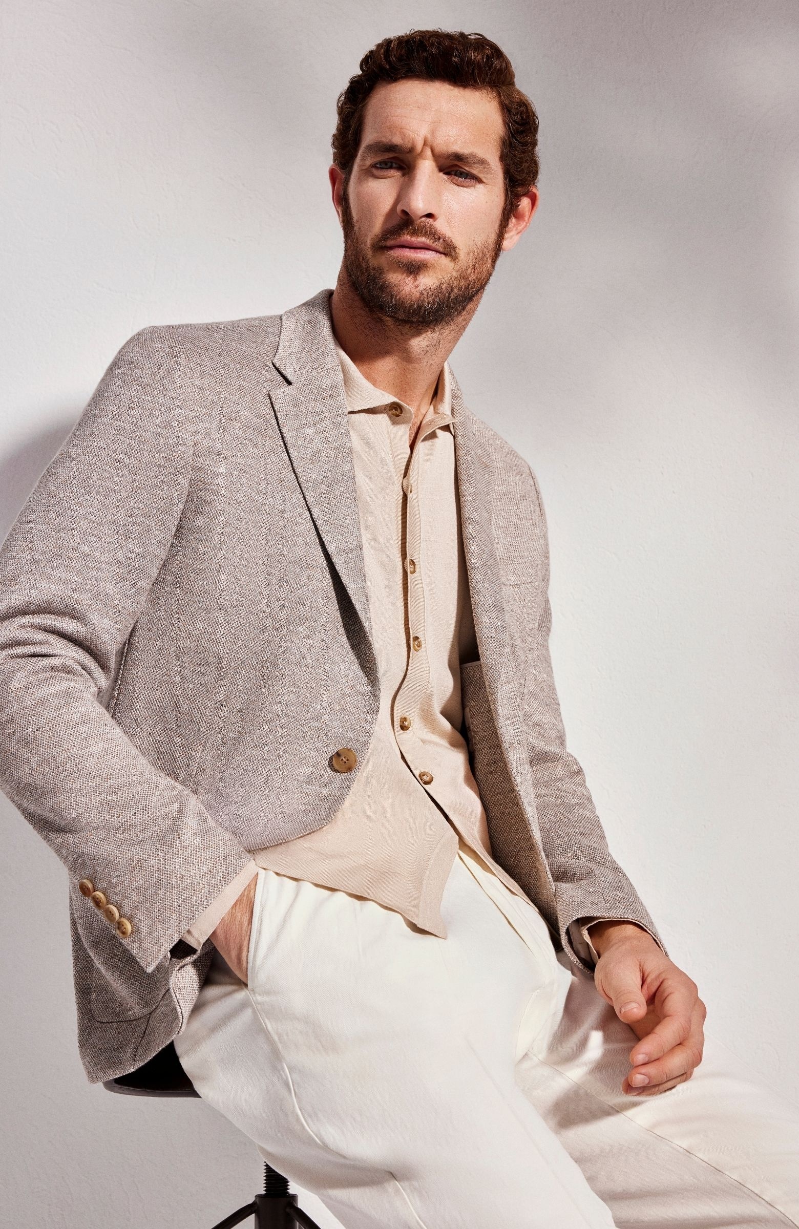 Limited Loro Piana Kumaşından Üretilen Vizon Örme Ceket