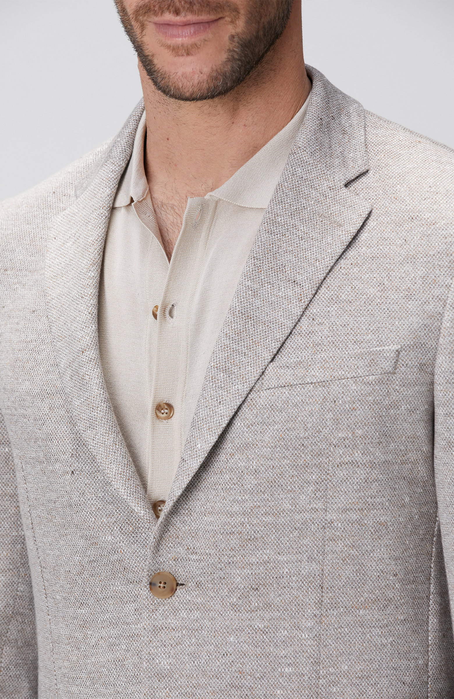 Limited Loro Piana Kumaşından Üretilen Vizon Örme Ceket