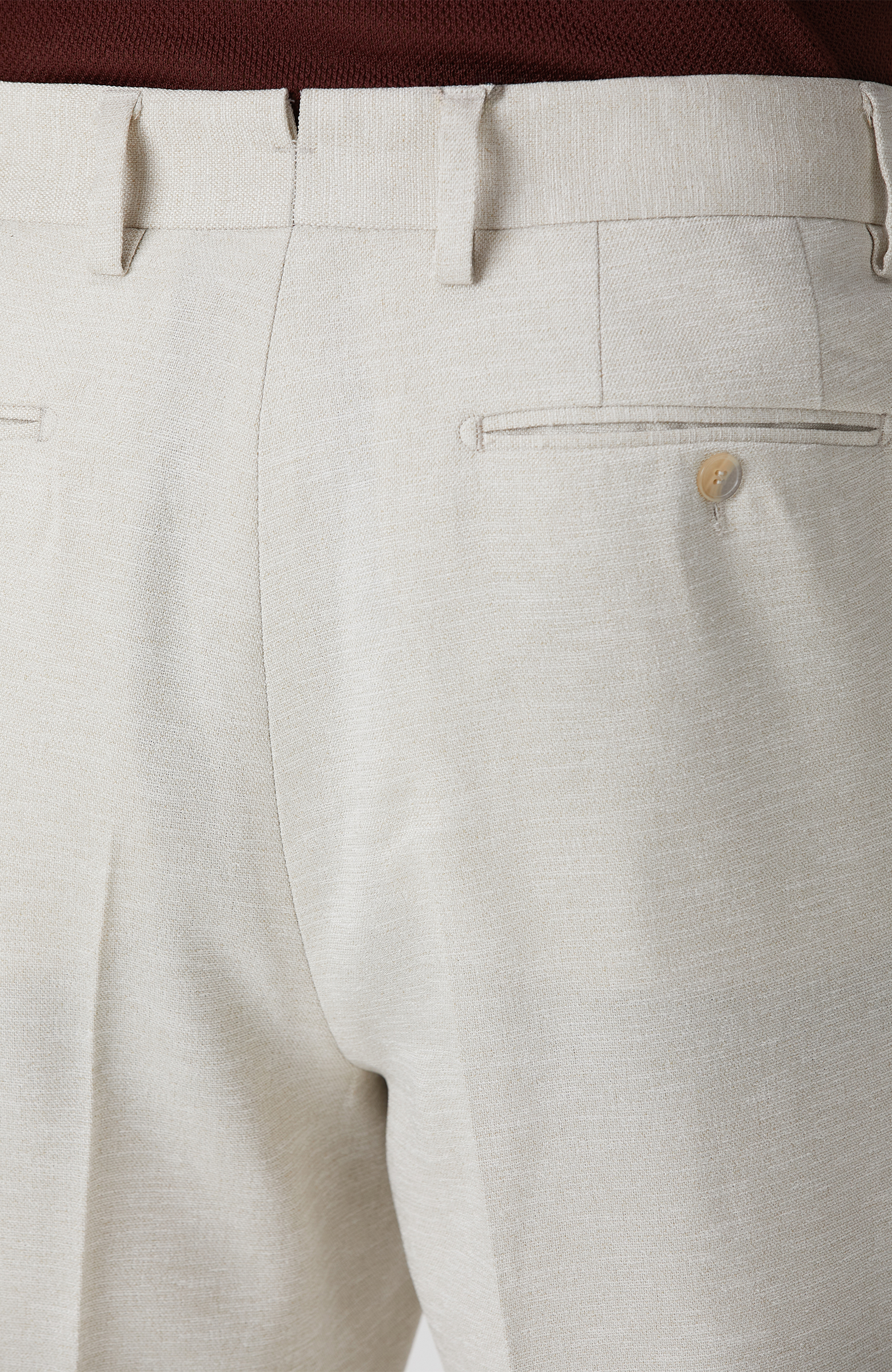 Naturel Armürlü Pantolon