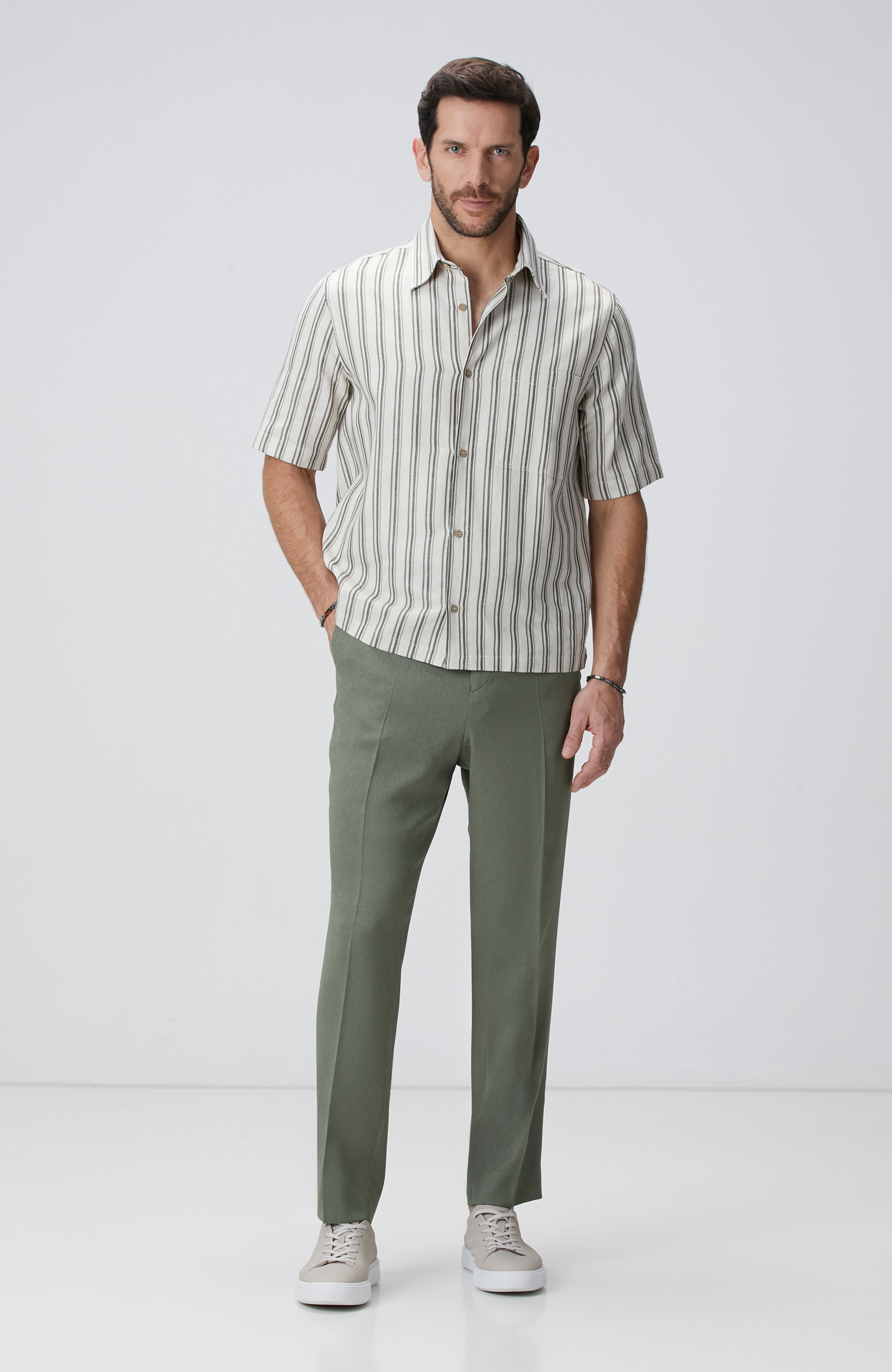 Haki Armürlü Pantolon