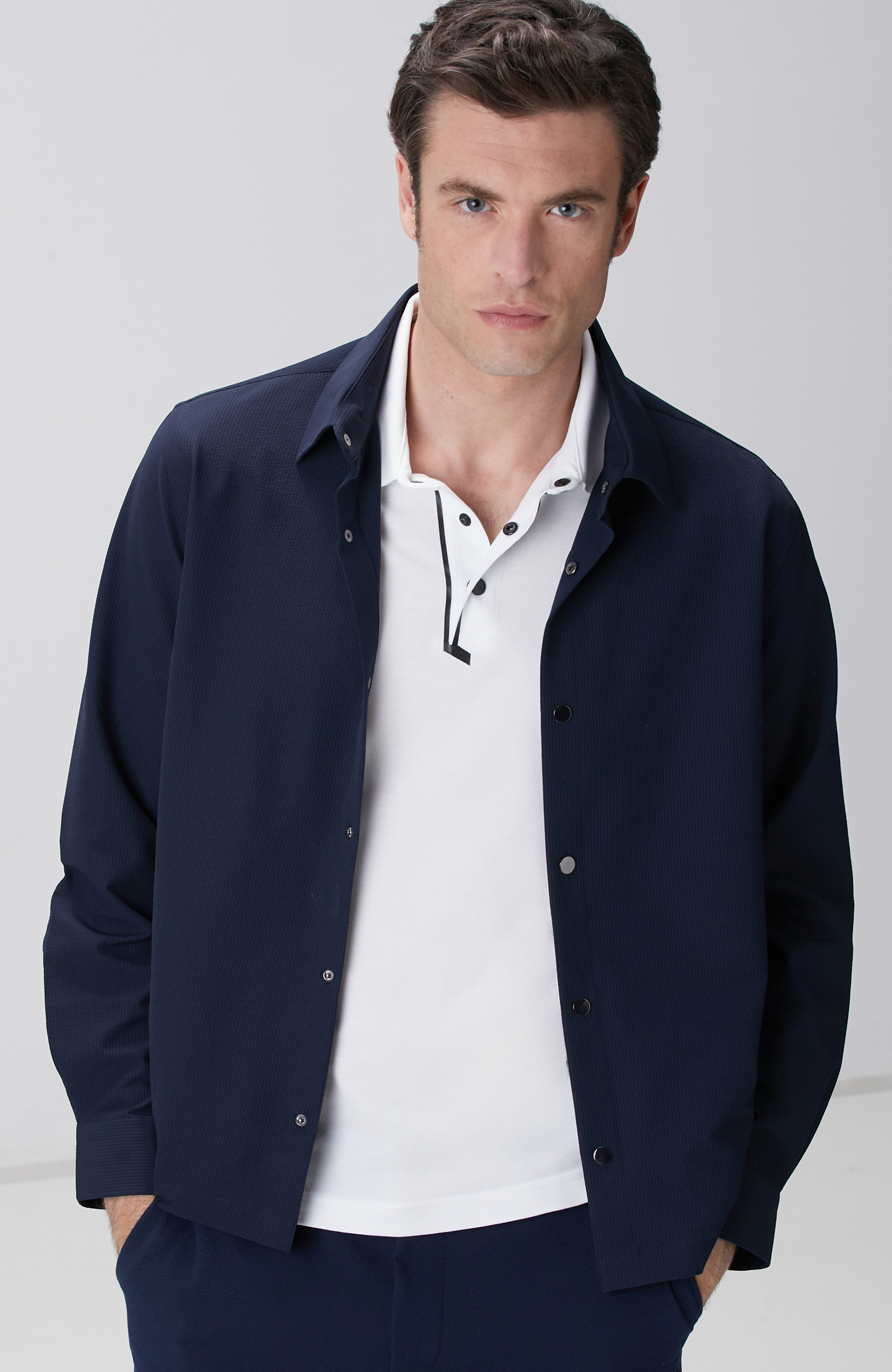 Lacivert Dış Gömlek