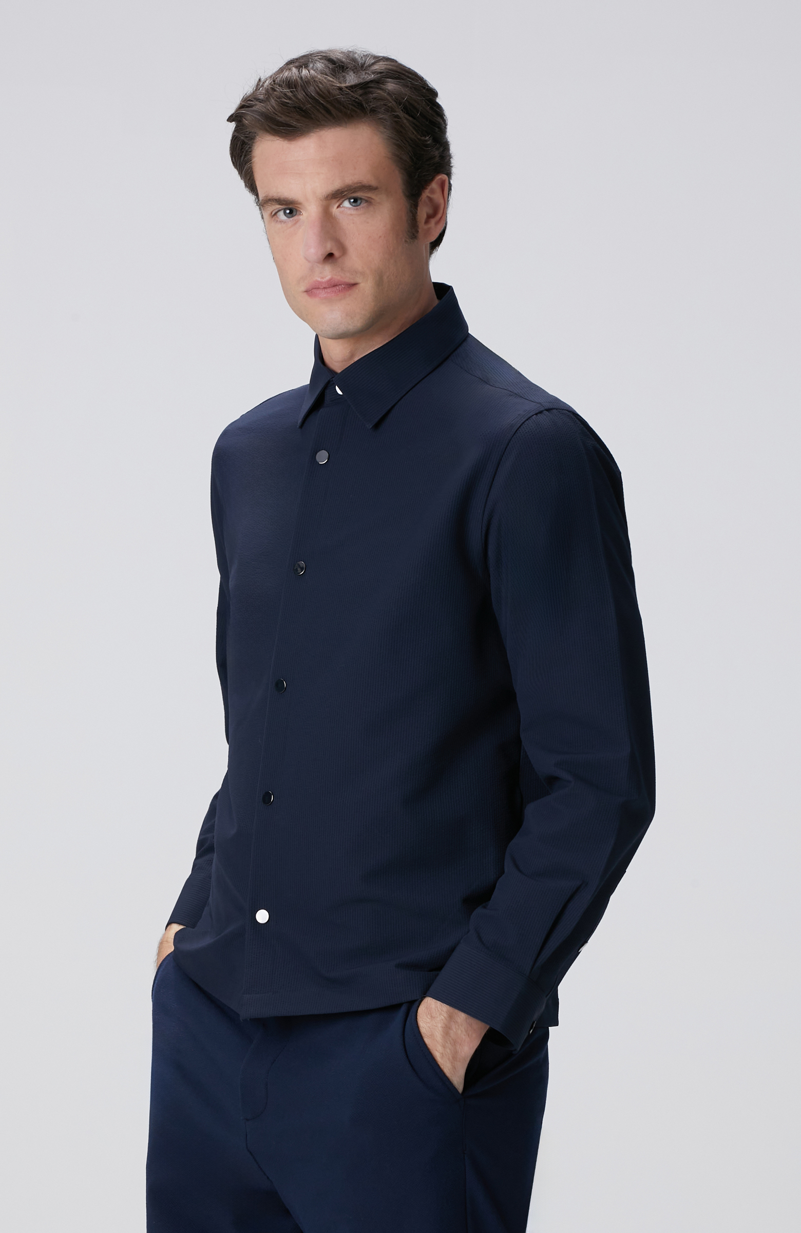 Lacivert Dış Gömlek