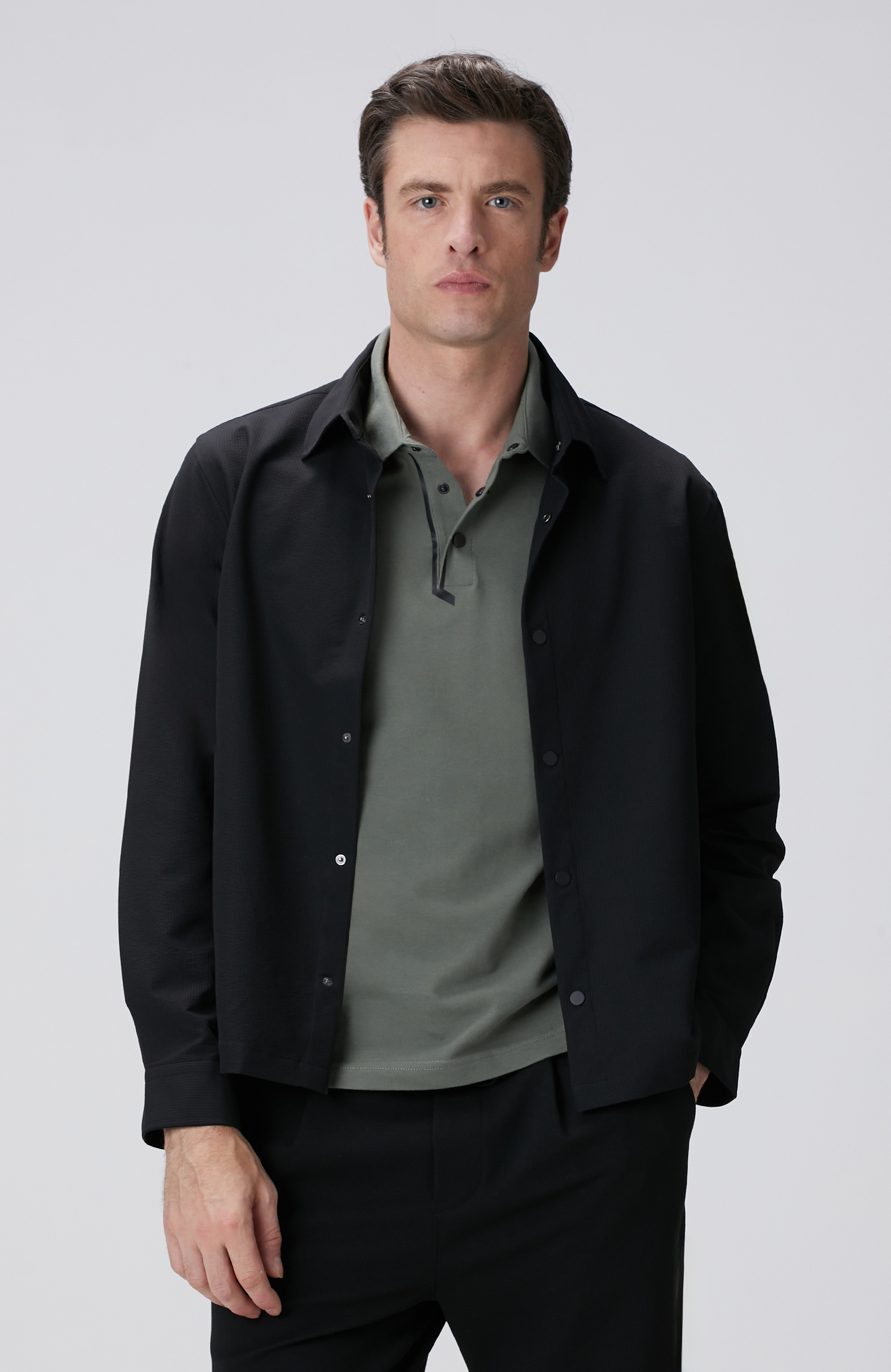 N-Tech Siyah Dış Gömlek