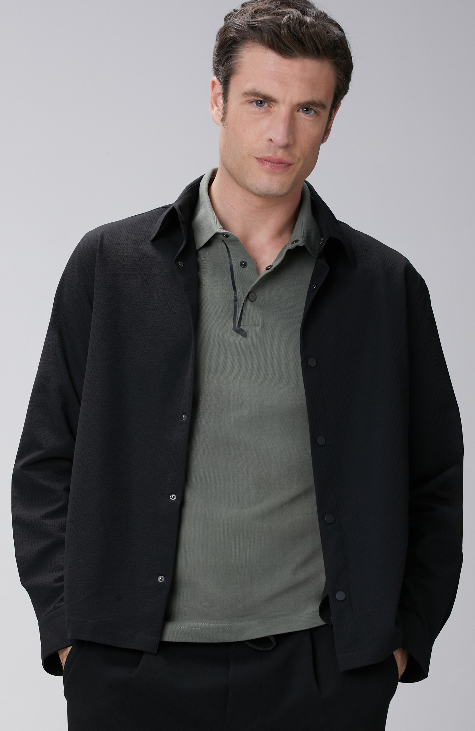 N-Tech Siyah Dış Gömlek