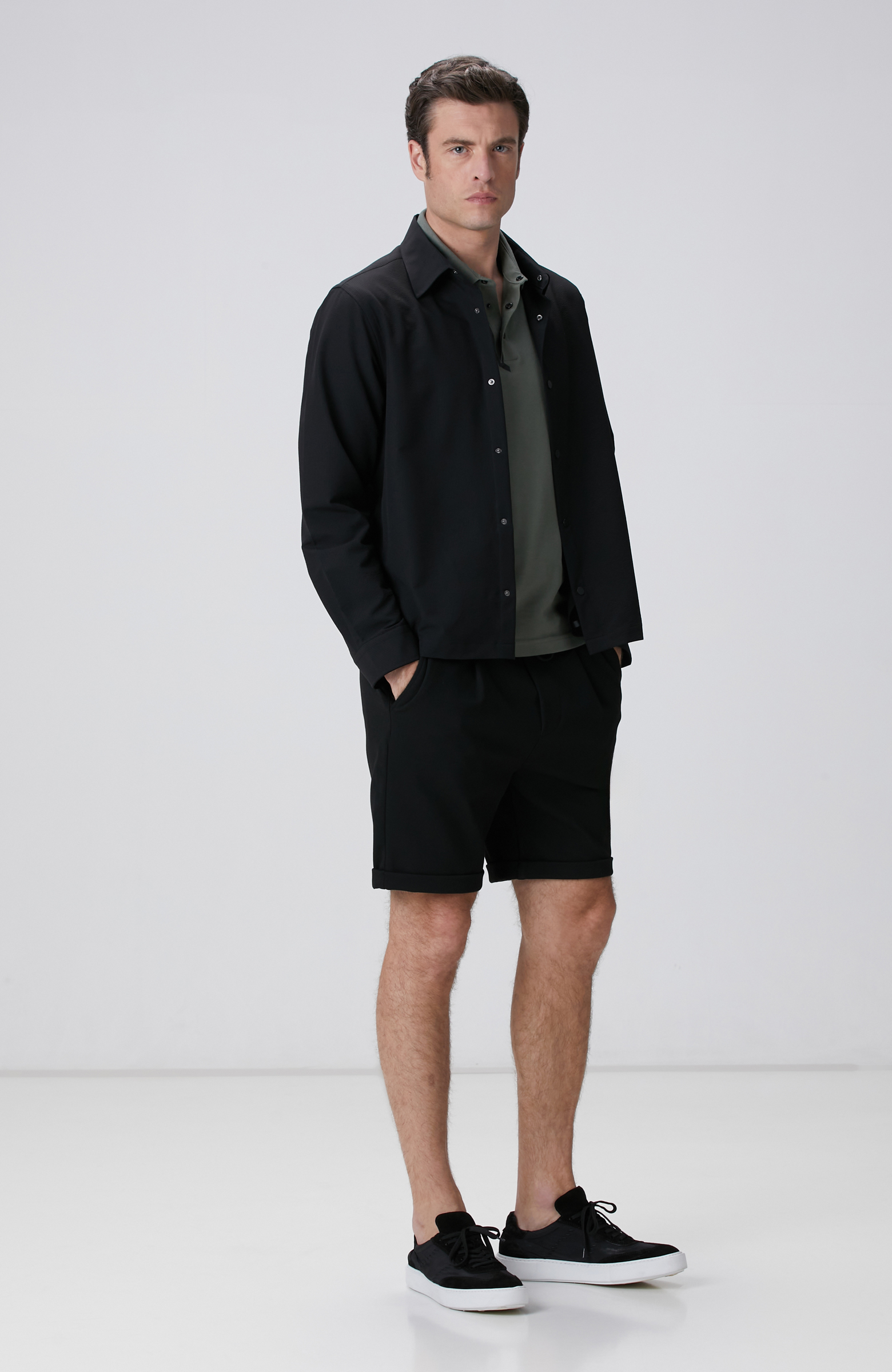 N-Tech Siyah Dış Gömlek