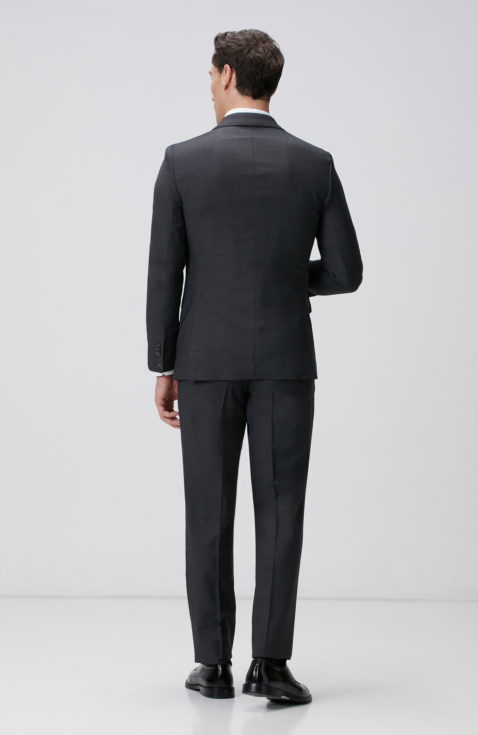 Antrasit Klasik Yün Takım Elbise