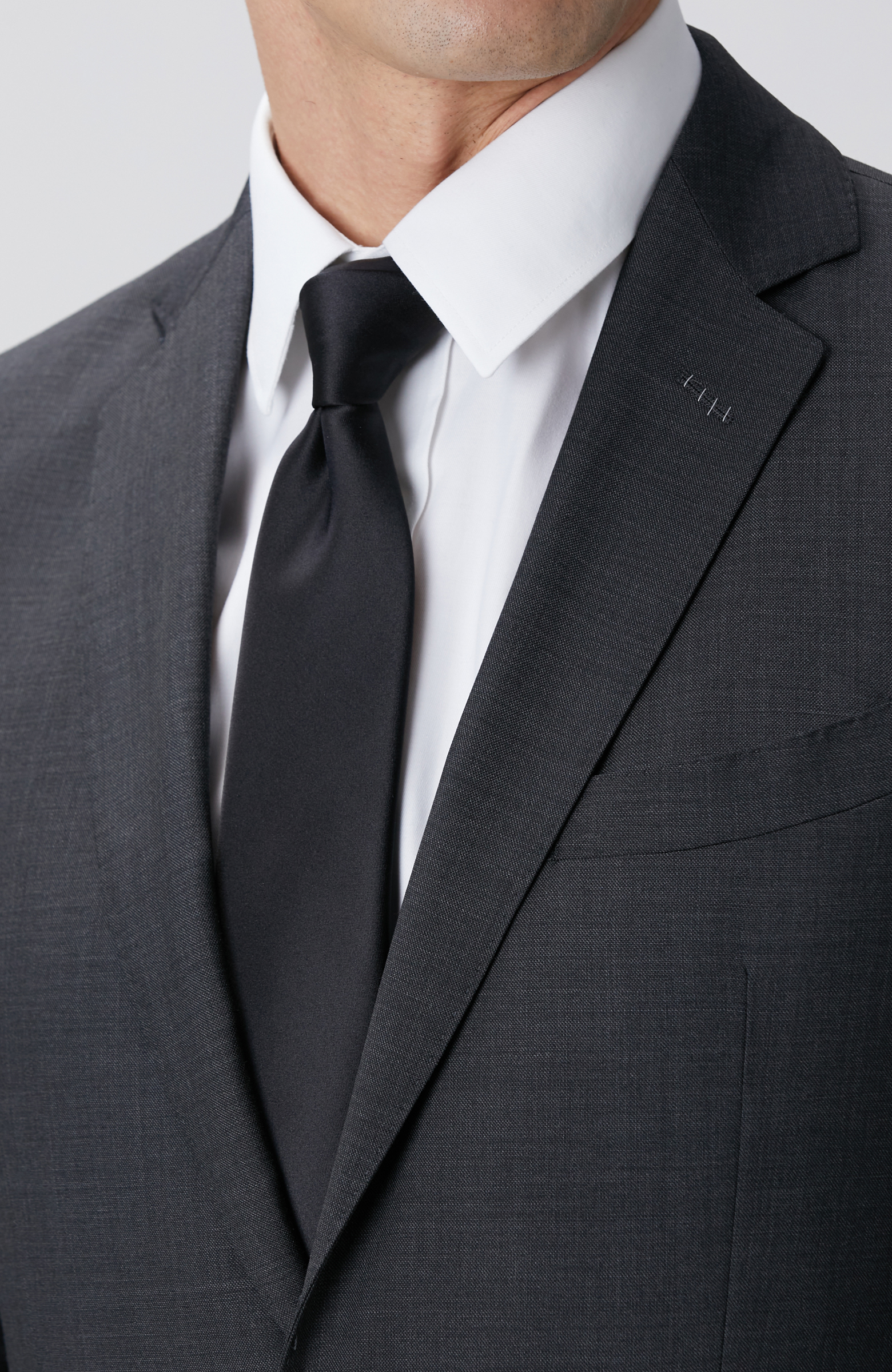 Antrasit Klasik Yün Takım Elbise