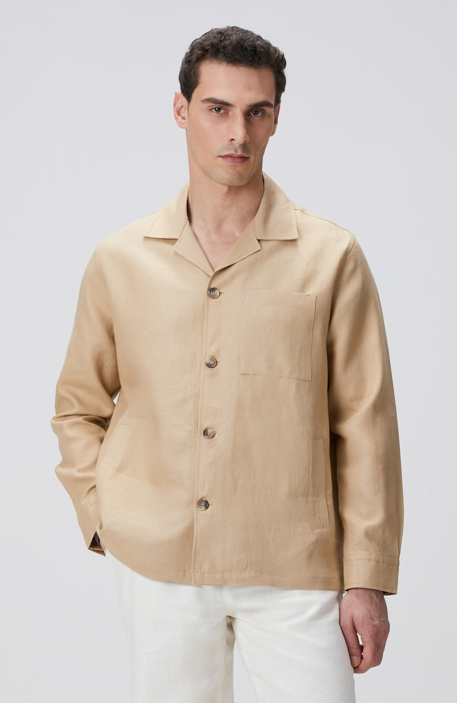 Vizon Keten Dış Gömlek