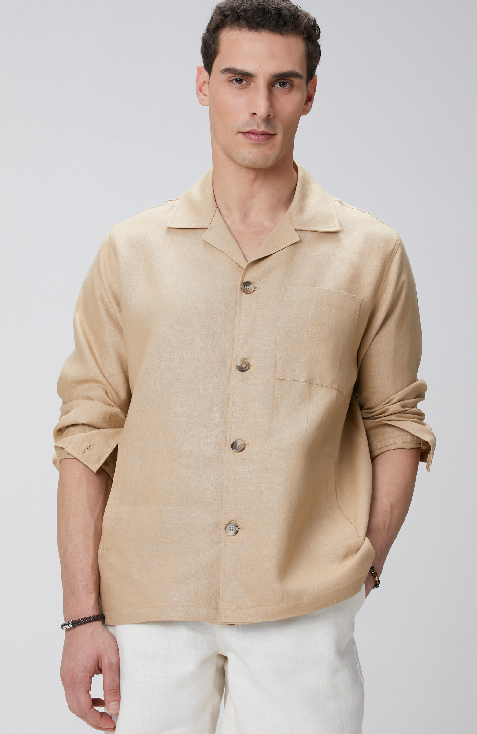 Vizon Keten Dış Gömlek