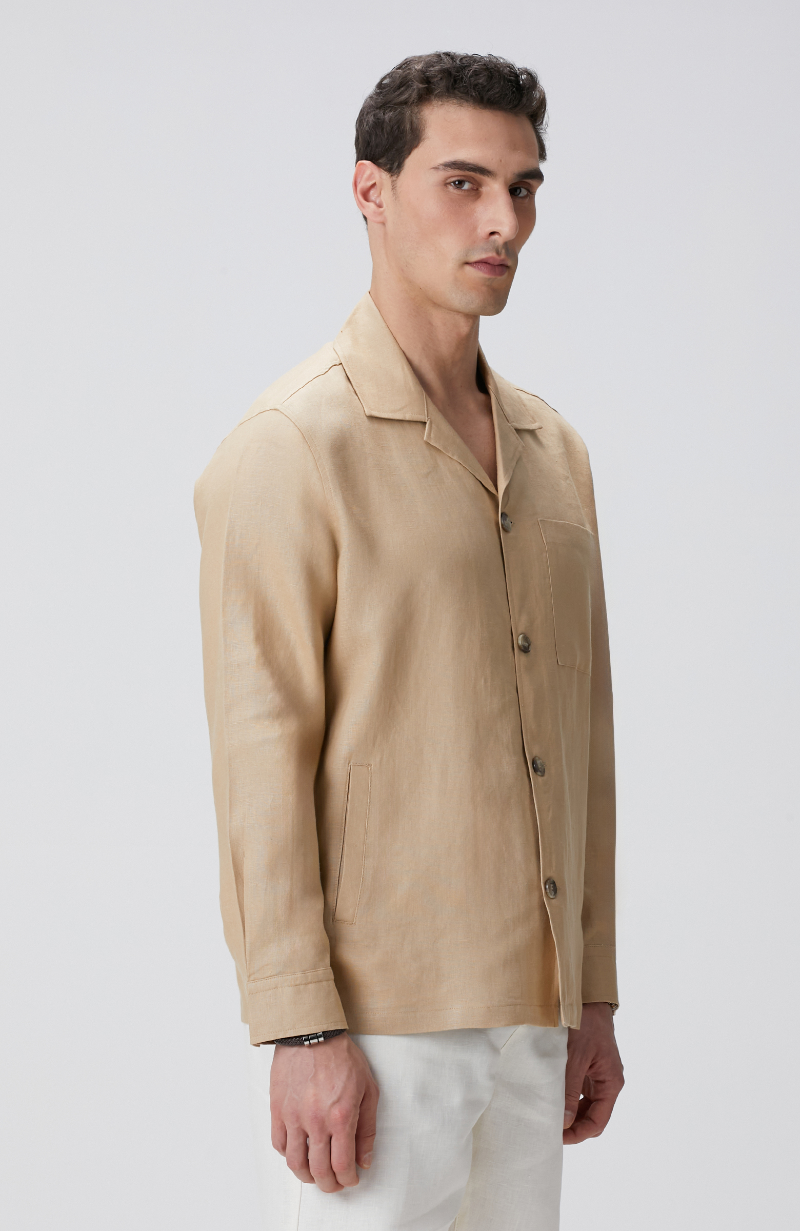 Vizon Keten Dış Gömlek