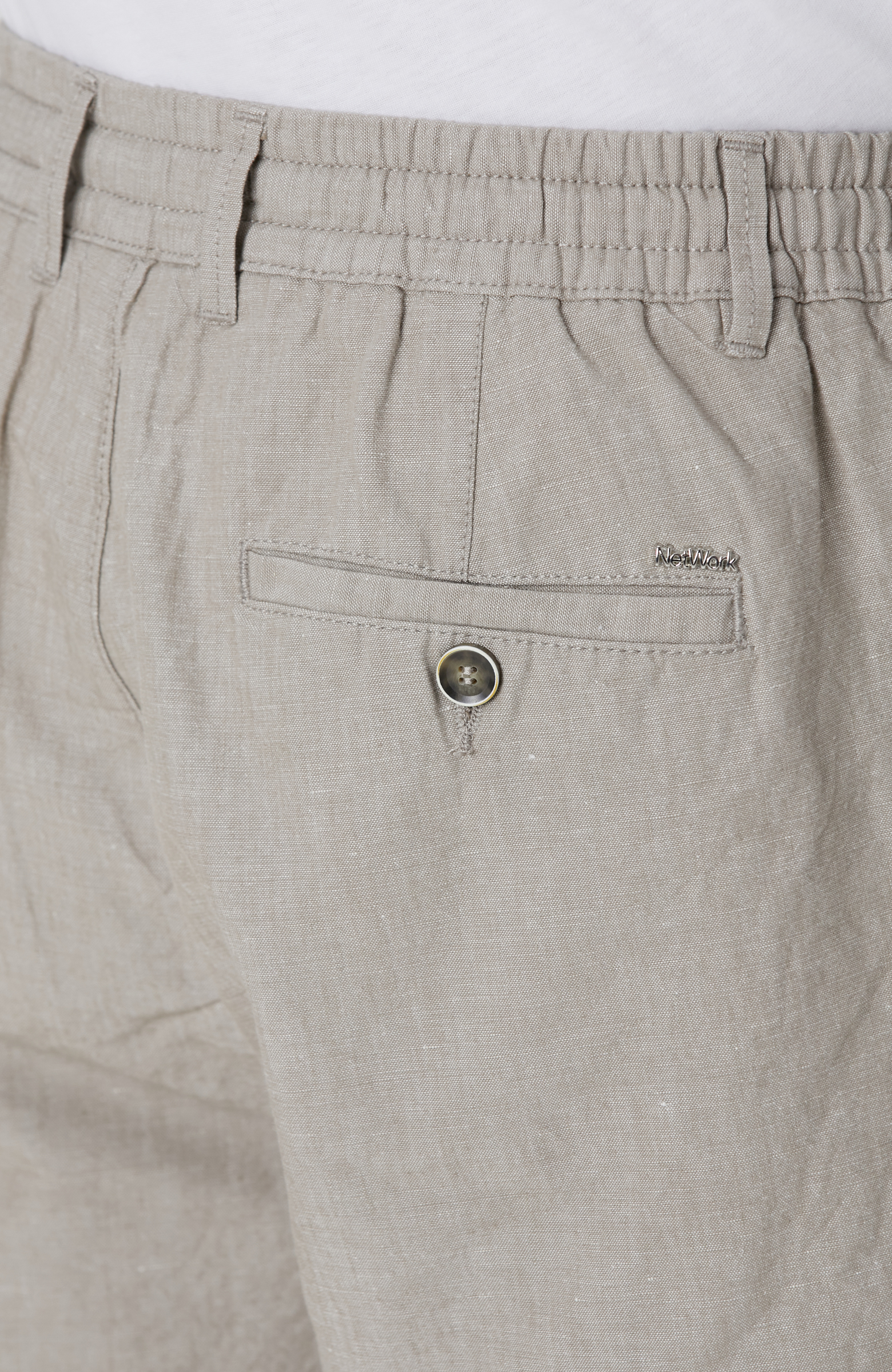 Vizon Keten Karışımlı Şort