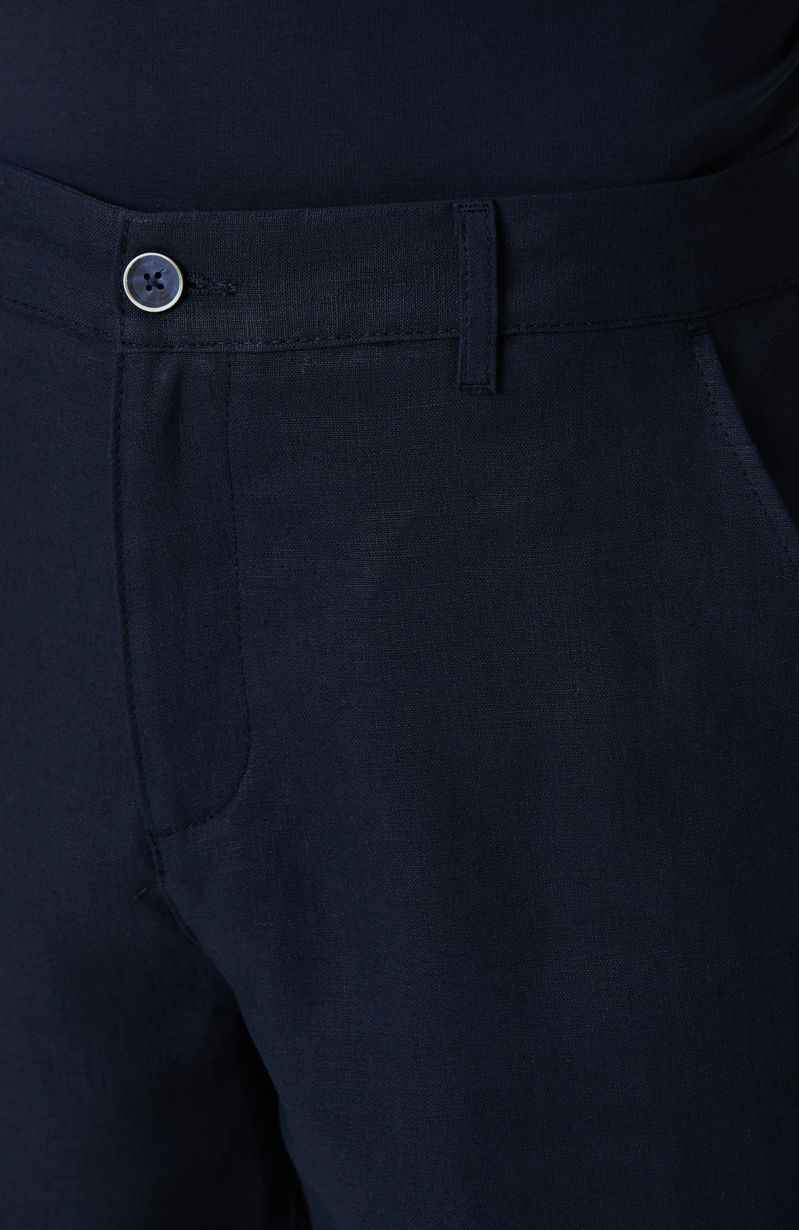 İndigo Keten Chino Şort