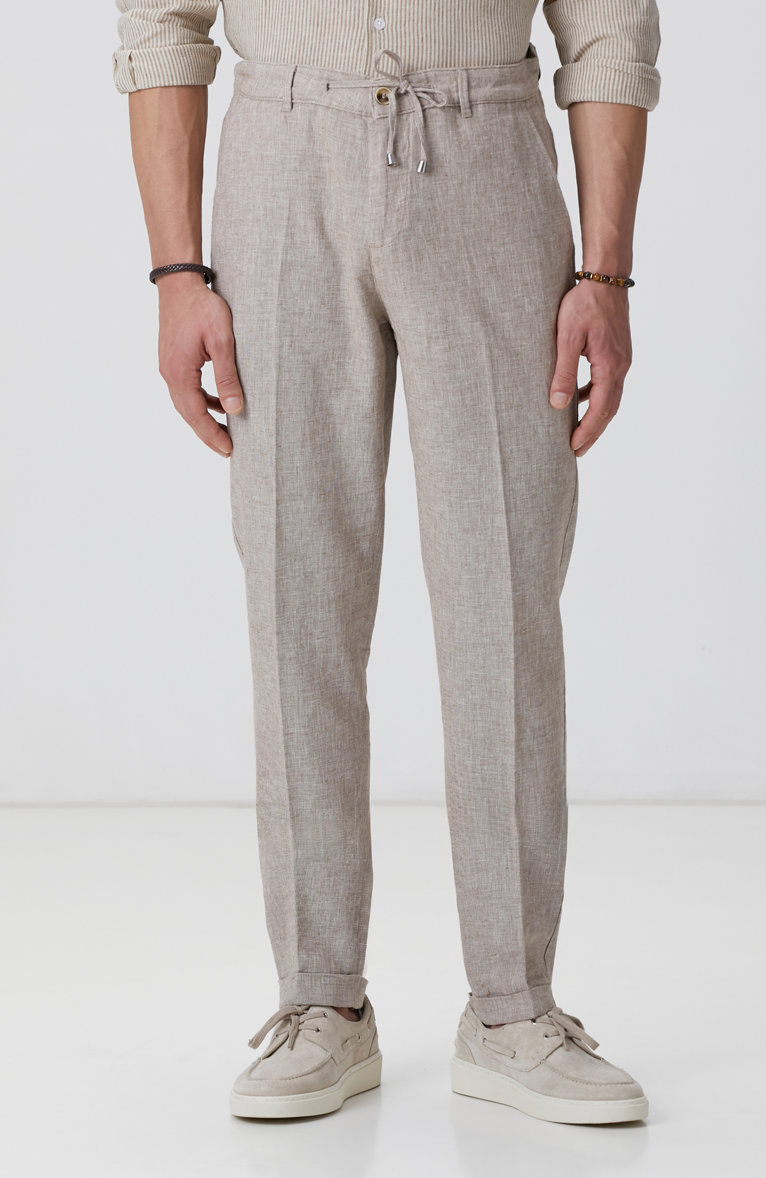 Vizon Keten Karışımlı Pantolon