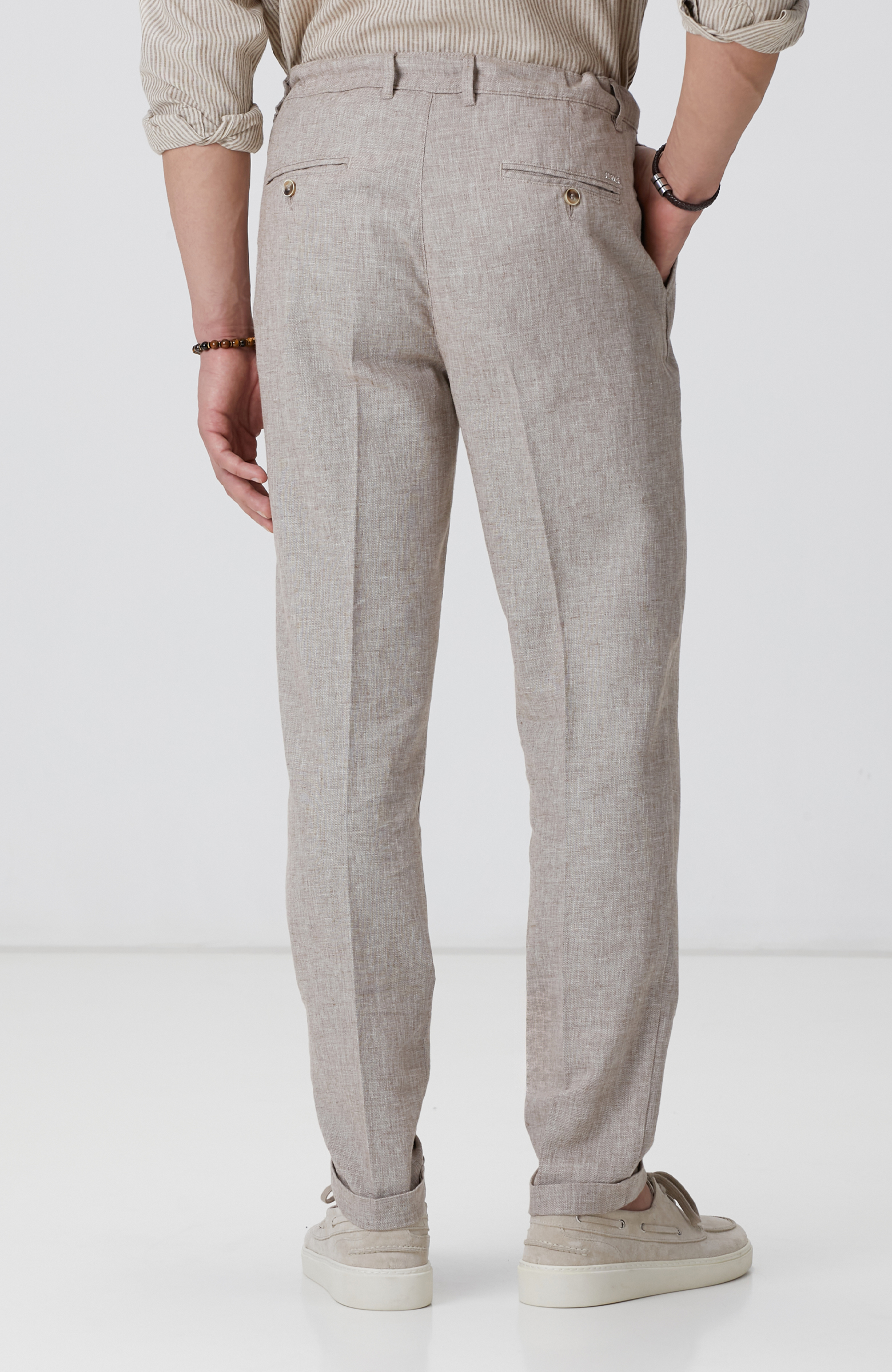 Vizon Keten Karışımlı Pantolon