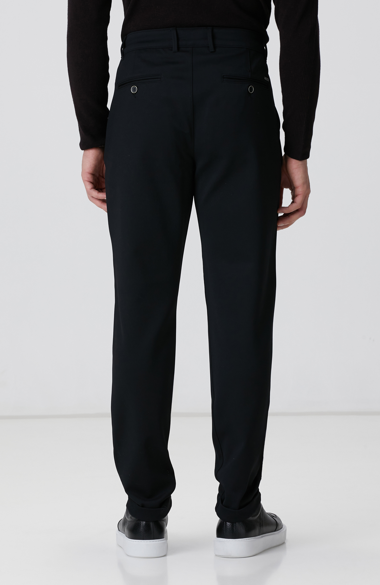 Siyah Dokuma Pantolon