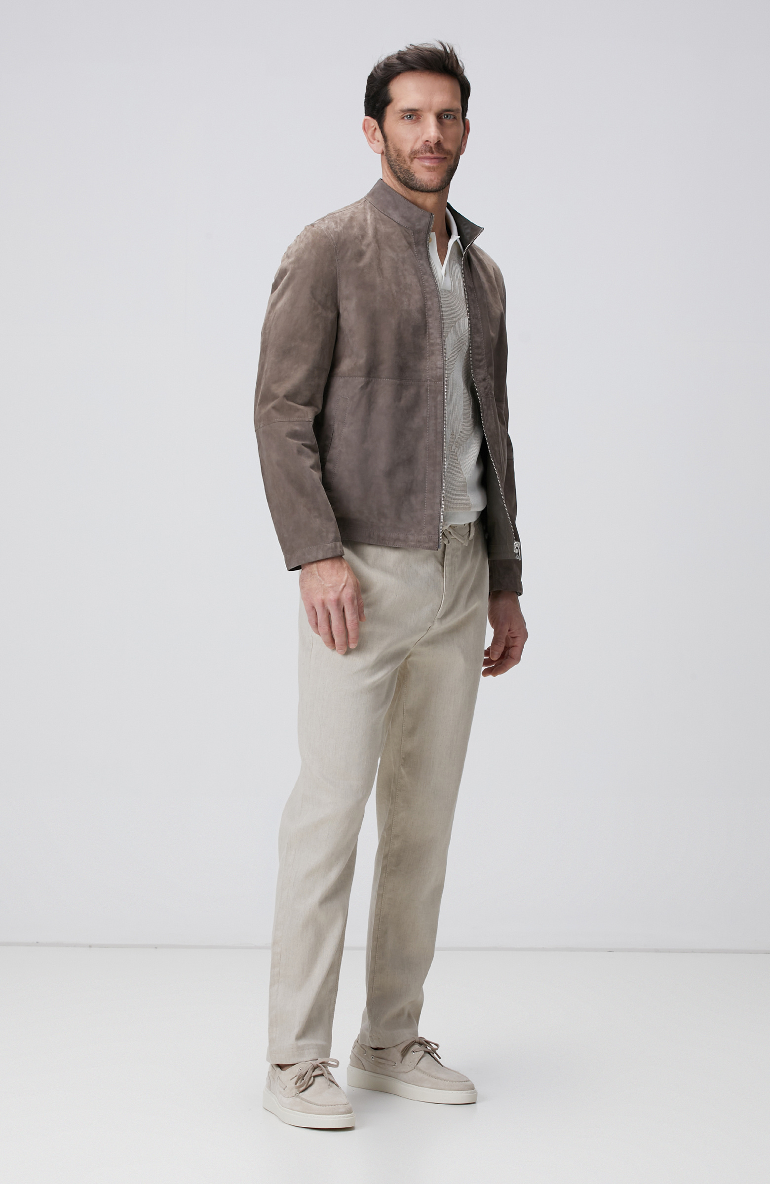 Vizon Çift Taraflı Süet Mont