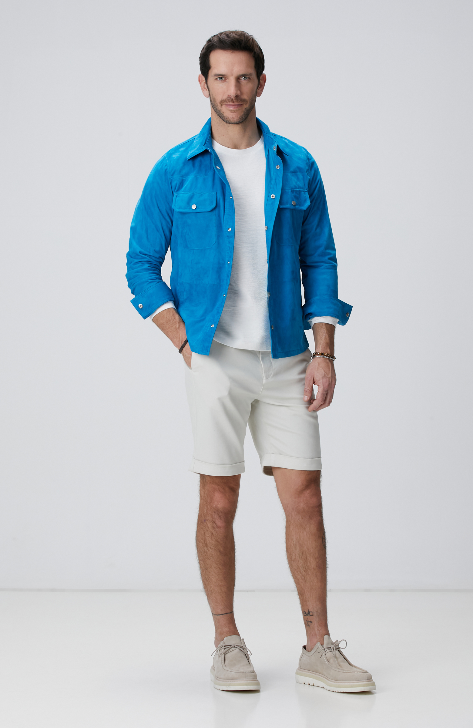 Parlement Mavi Süet Mont