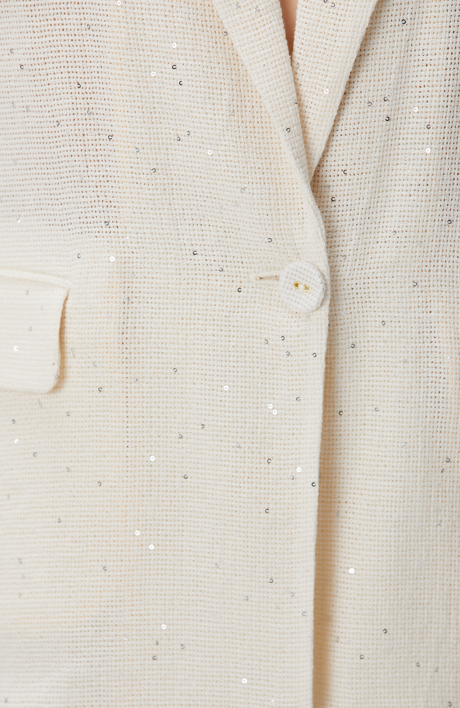 Limited Kırıkbeyaz Payetli Ceket