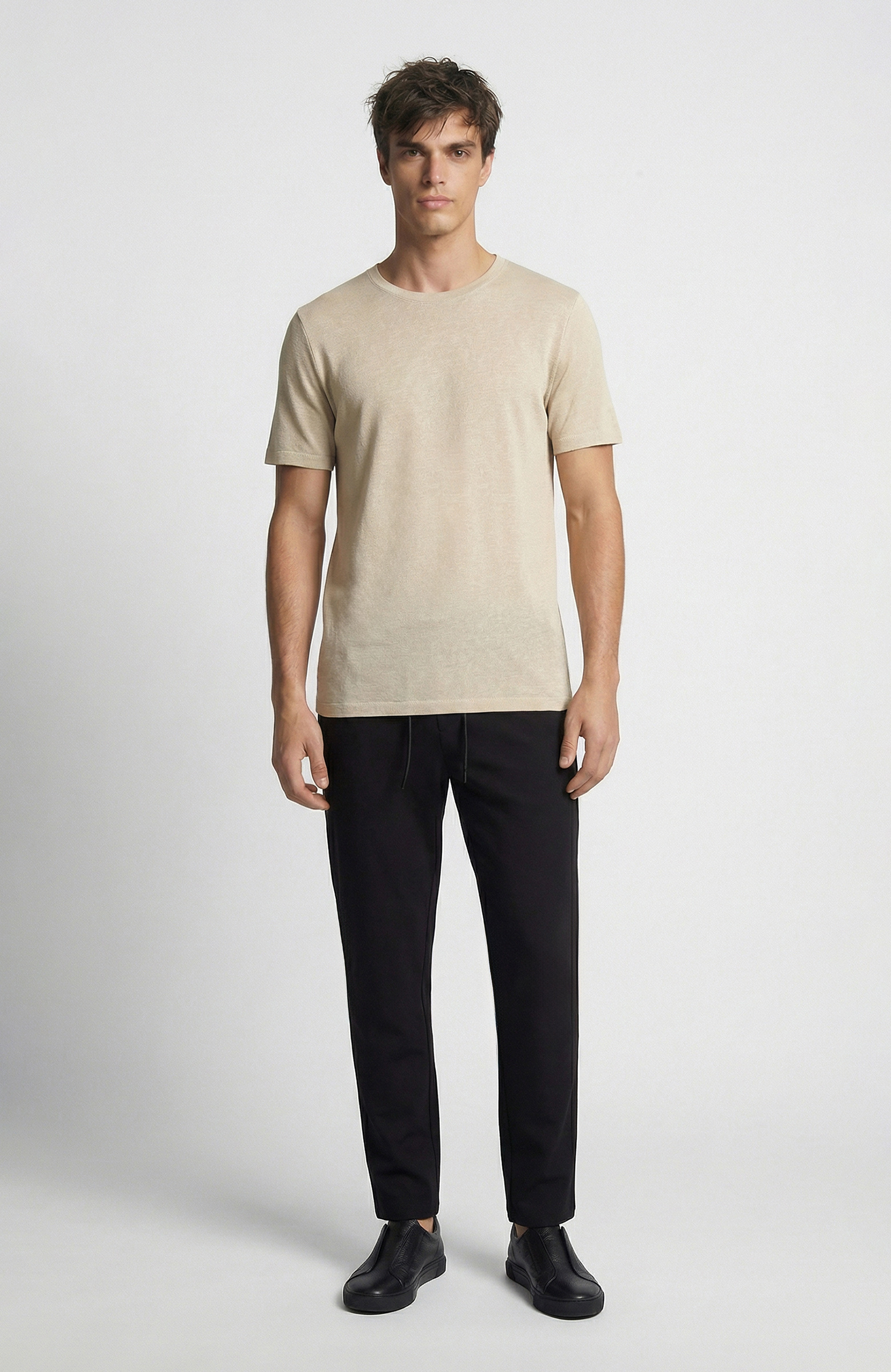 Beige Basic T-shirt