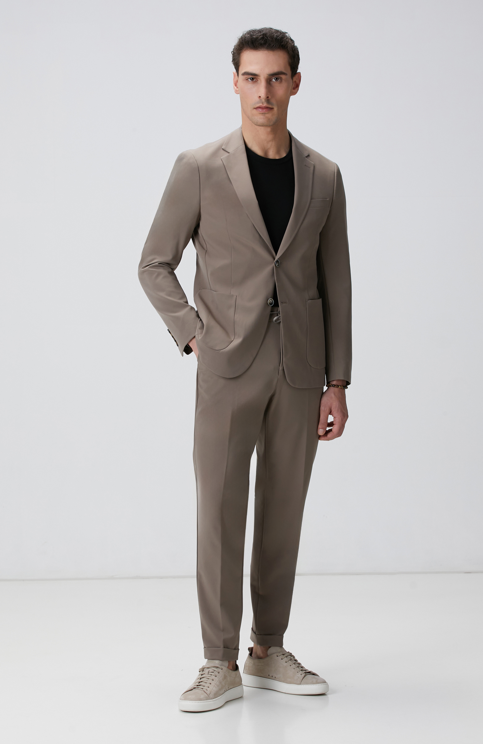 Açık Haki Takım Elbise