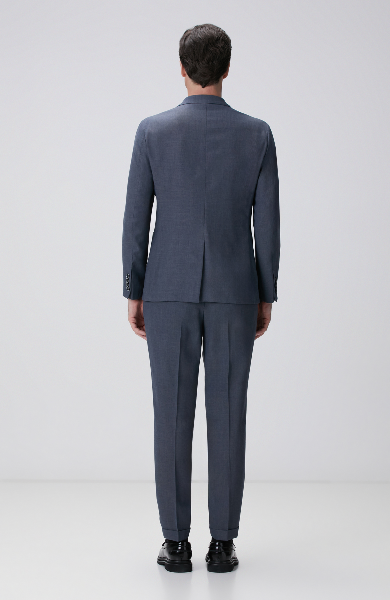 Mavi Yün Takım Elbise