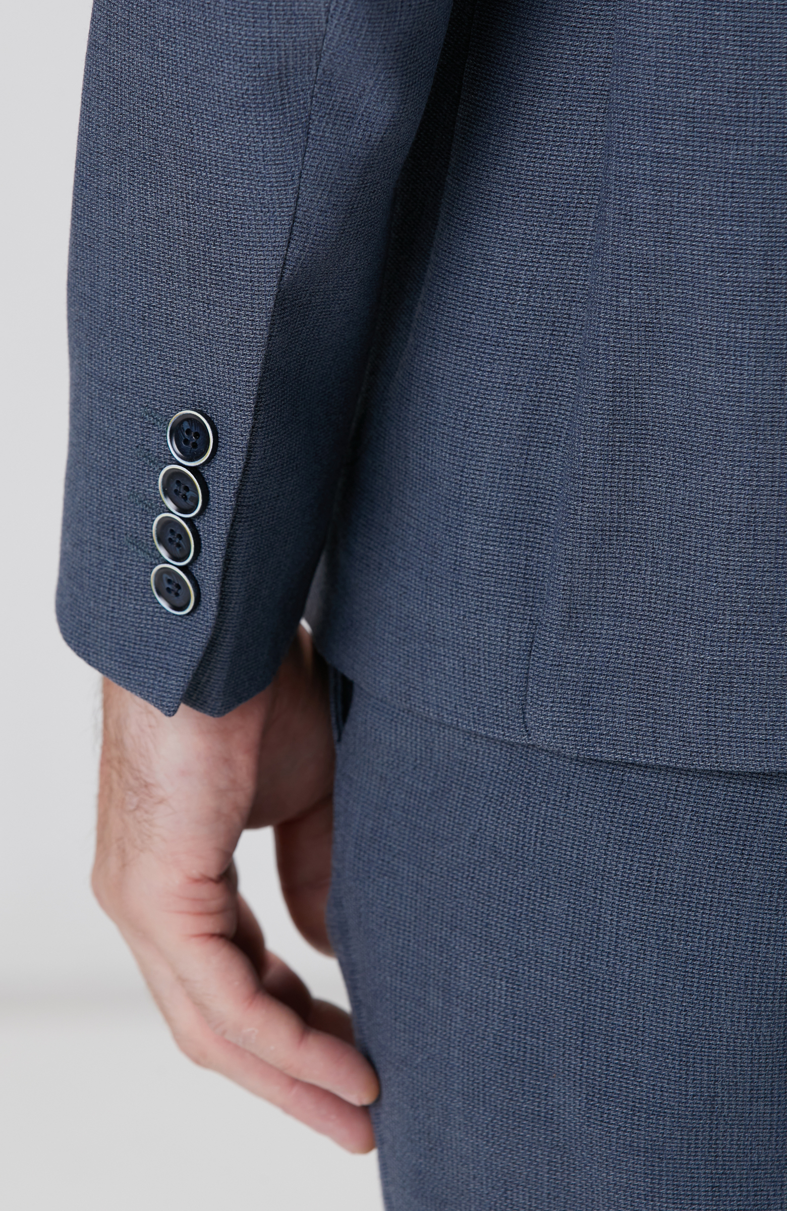 Mavi Yün Takım Elbise