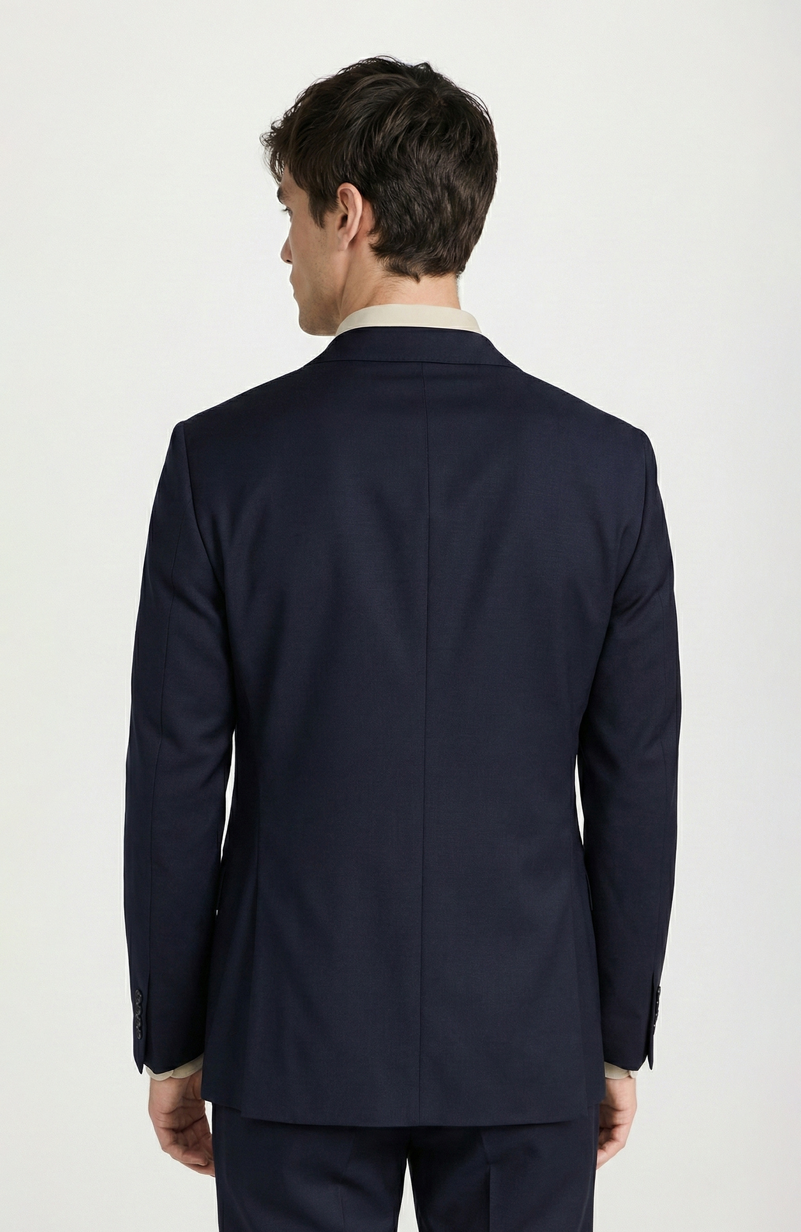 Navy Blue Wool Suit