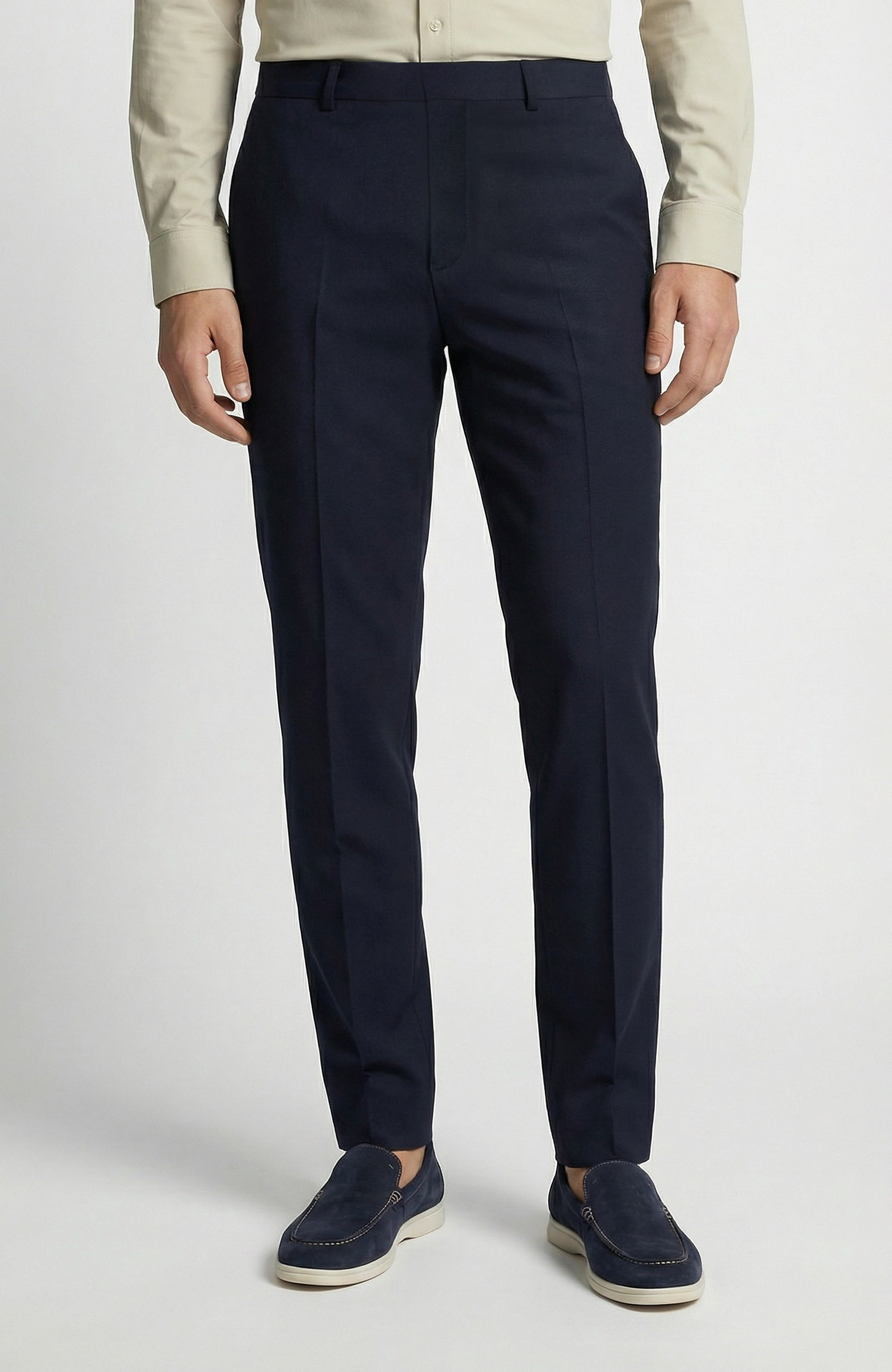 Navy Blue Wool Suit