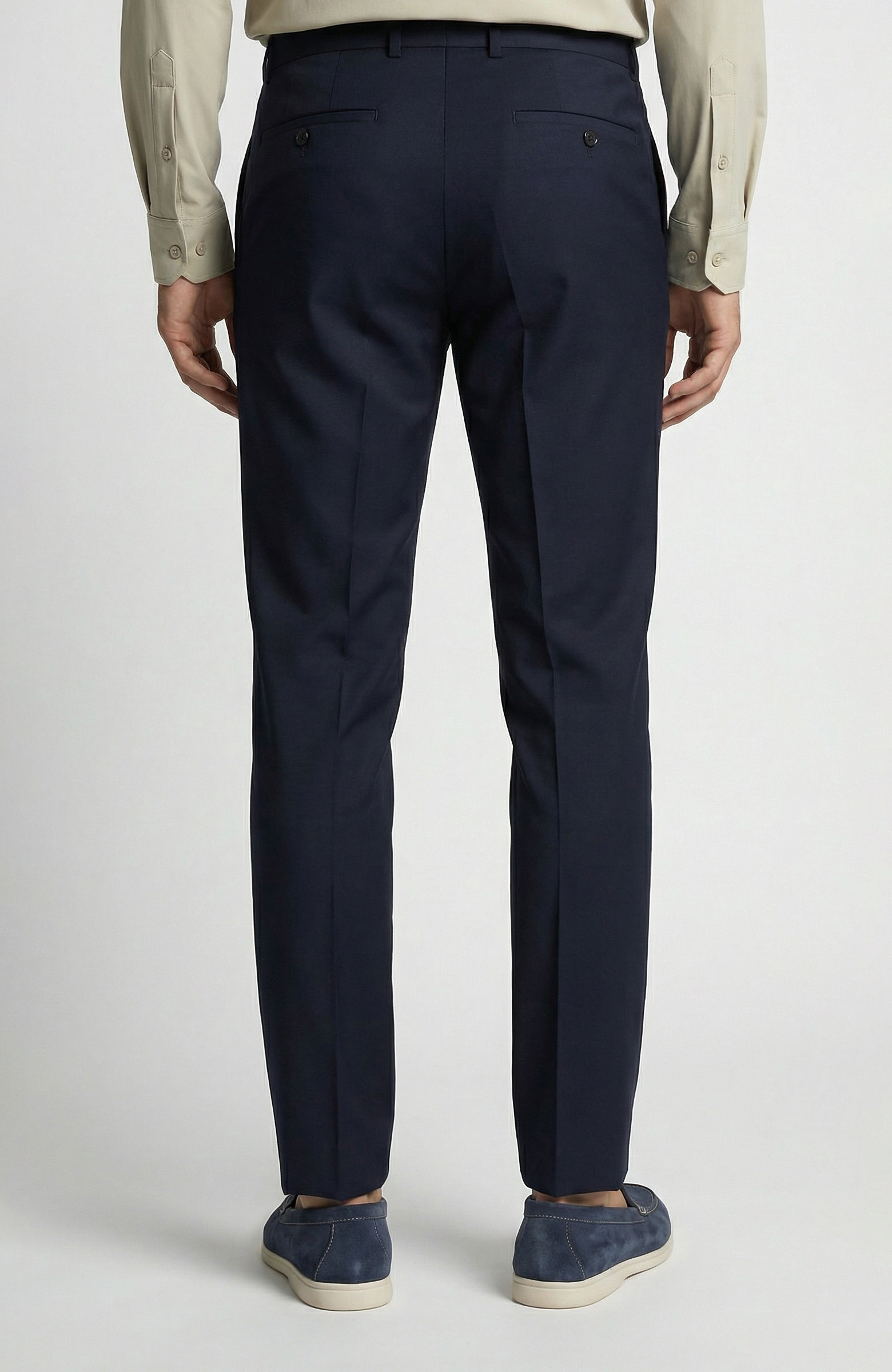 Navy Blue Wool Suit