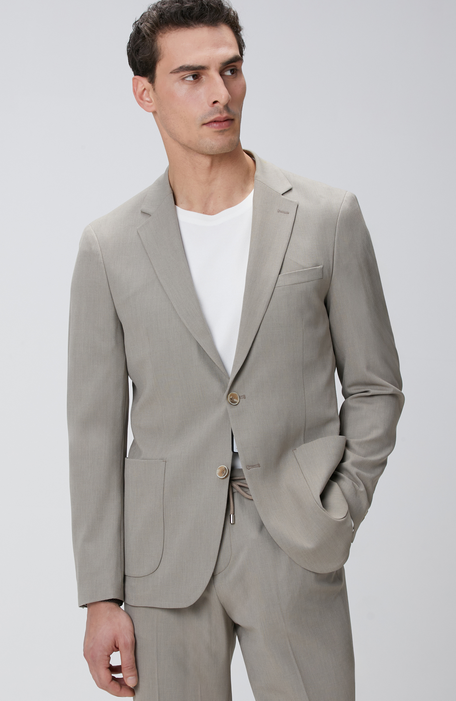 Vizon Mikro Desenli Dokuma Takım Elbise