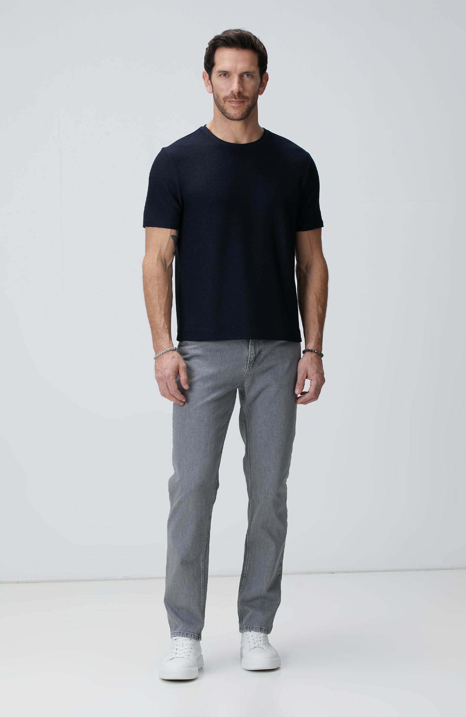 Açık Gri Denim Pantolon