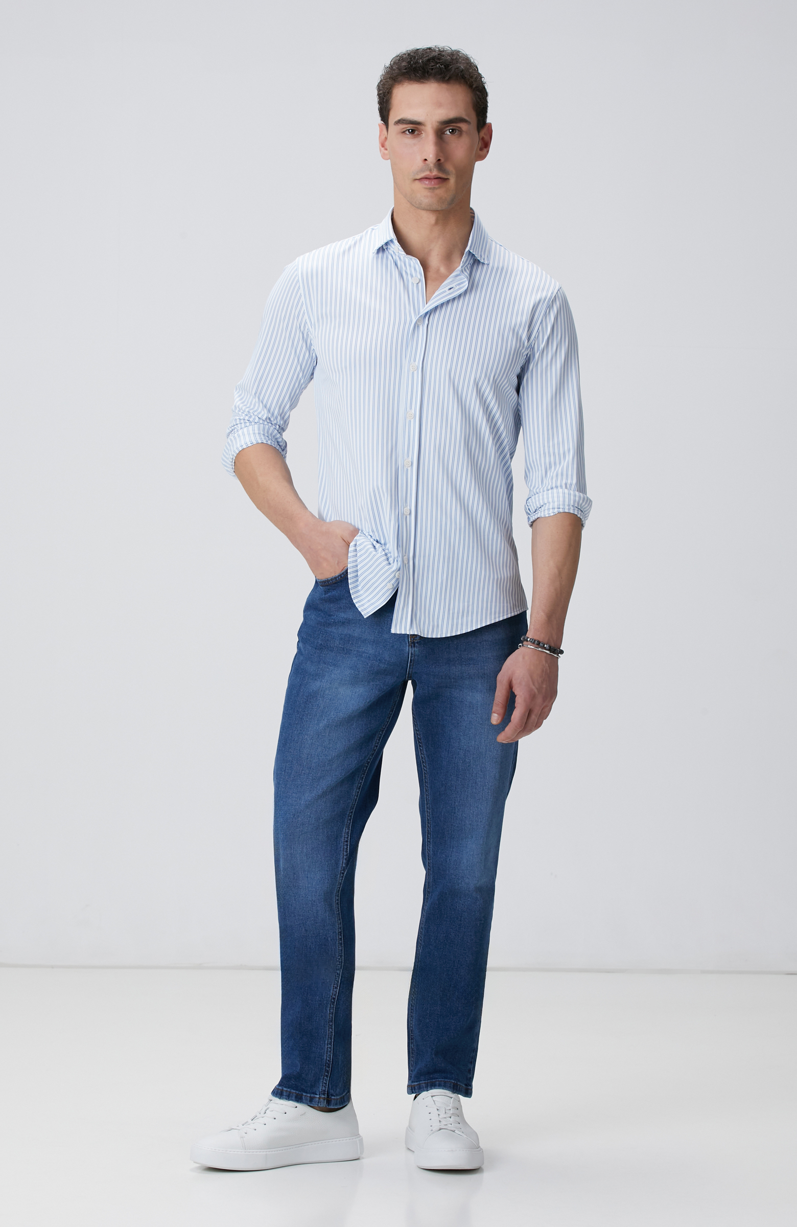 Lacivert Denim Pantolon