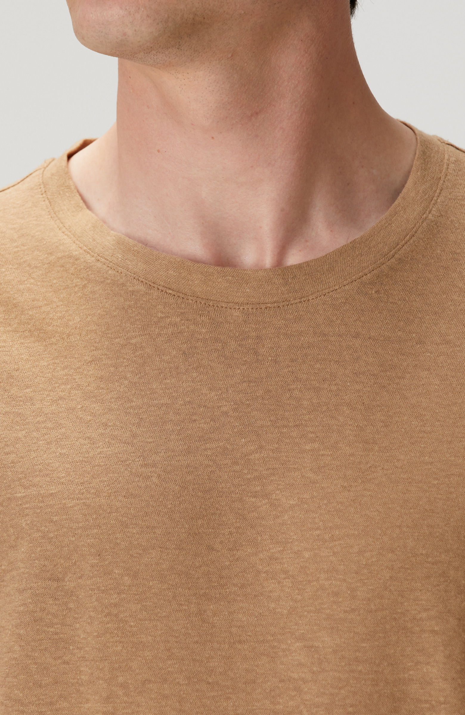 Vizon Keten Karışımlı T-shirt