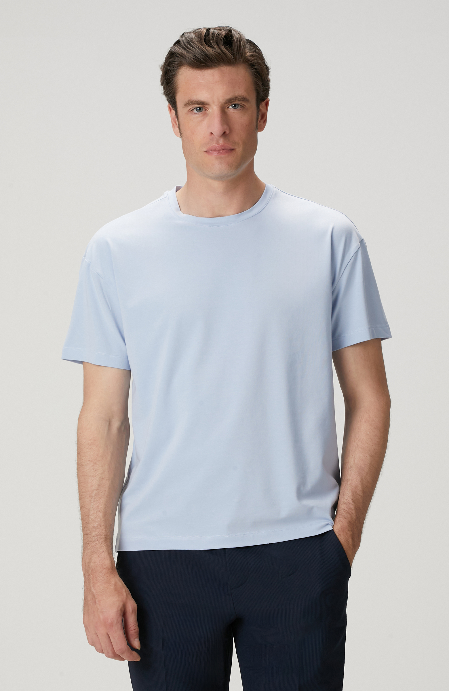 Açık Mavi Pima Suprem T-shirt